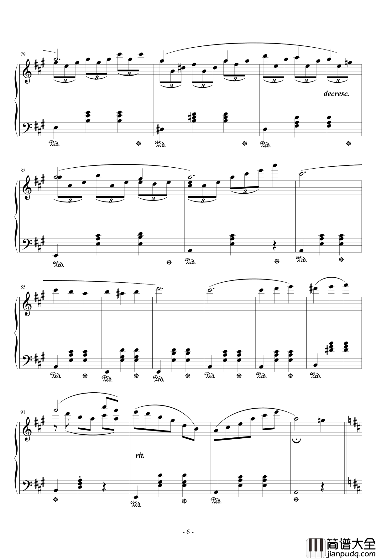 舞曲钢琴谱_天籁传声