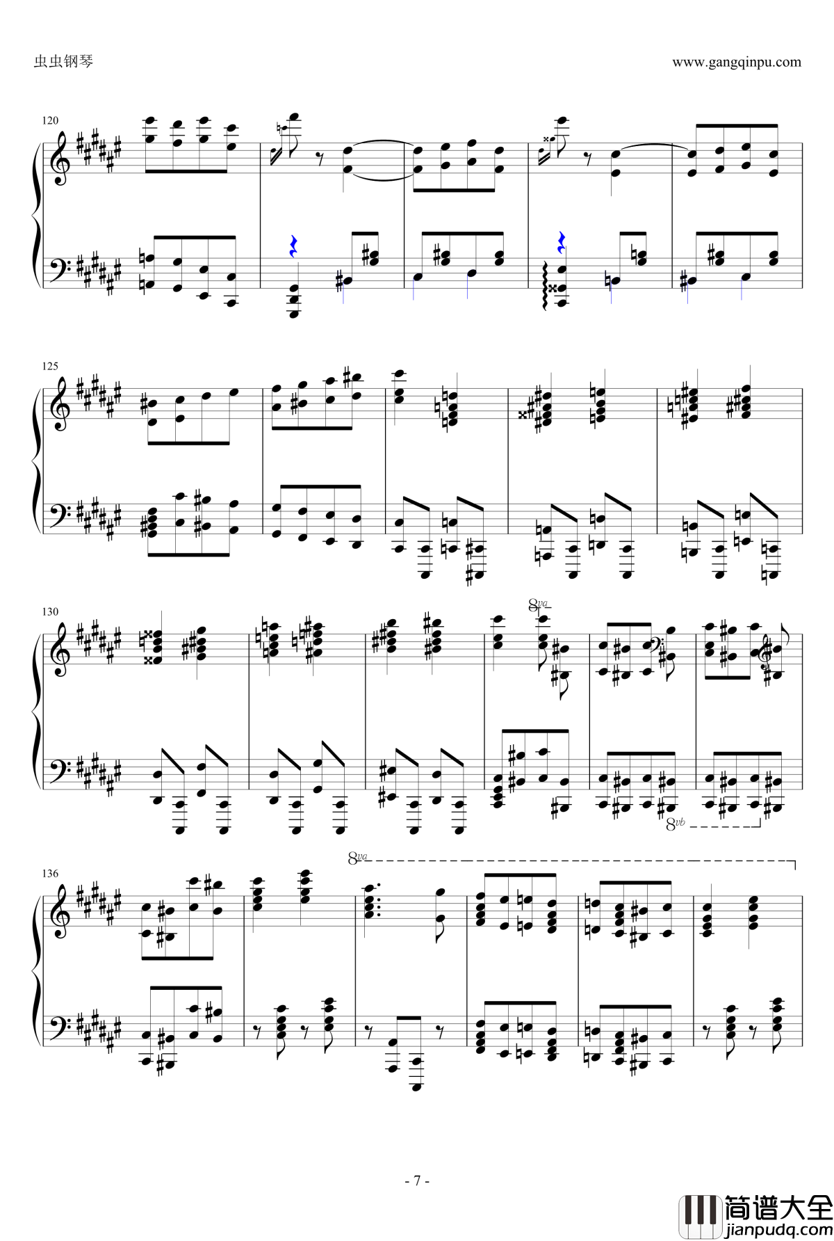 匈牙利狂想曲第二号钢琴谱_霍洛维茨版