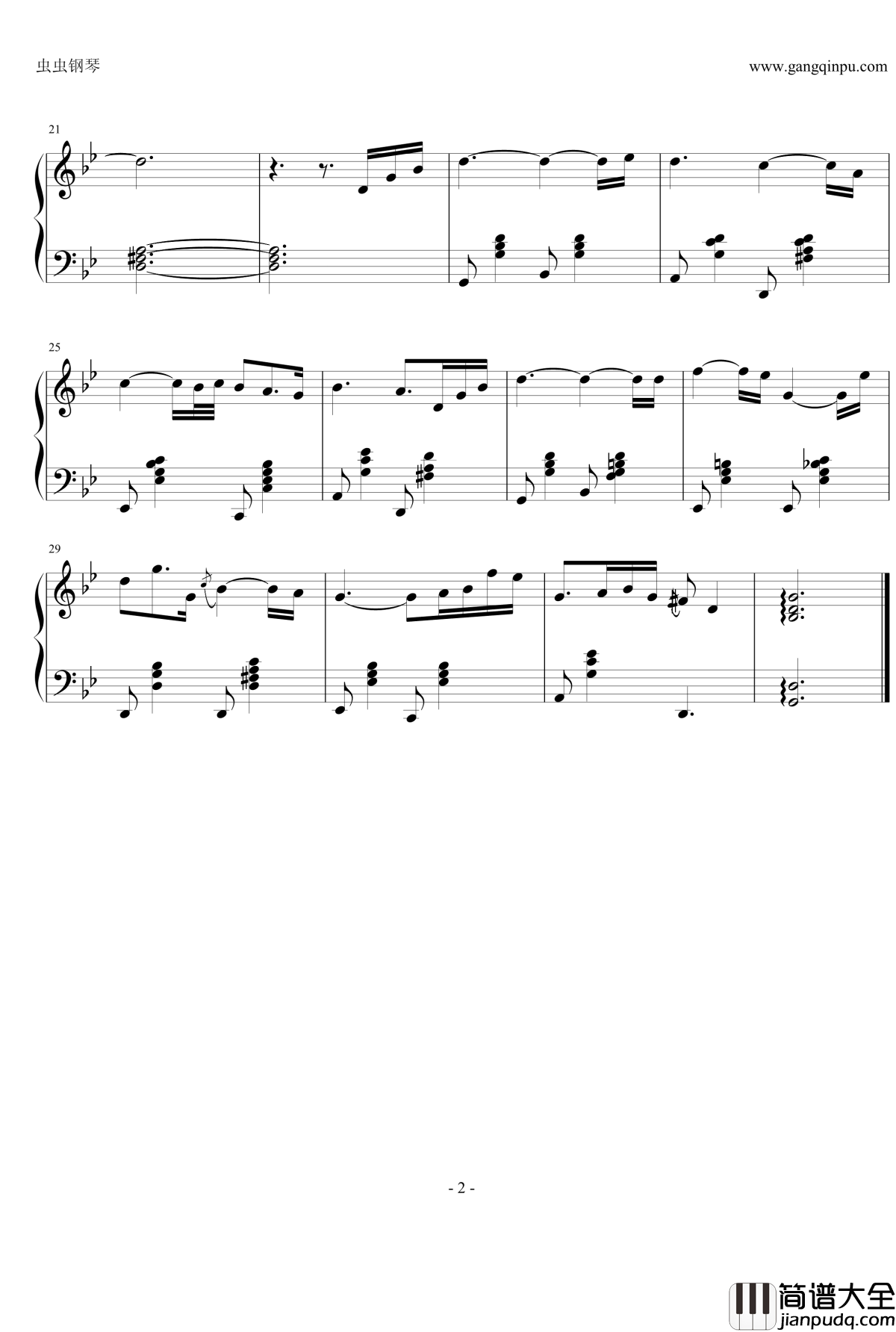 Main_Theme钢琴谱_Piano_对不起我爱你_OST