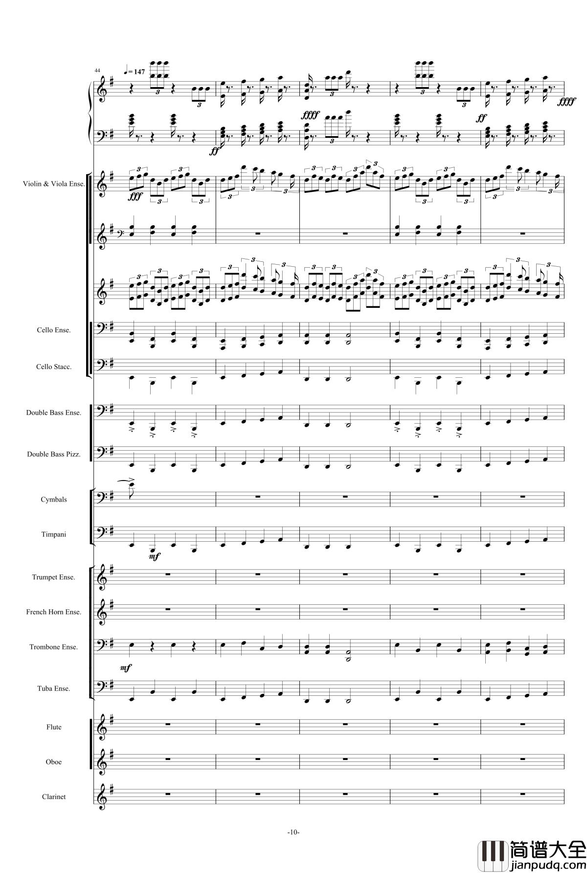 新世界协奏曲_总谱钢琴谱_马克西姆_Maksim·Mrvica