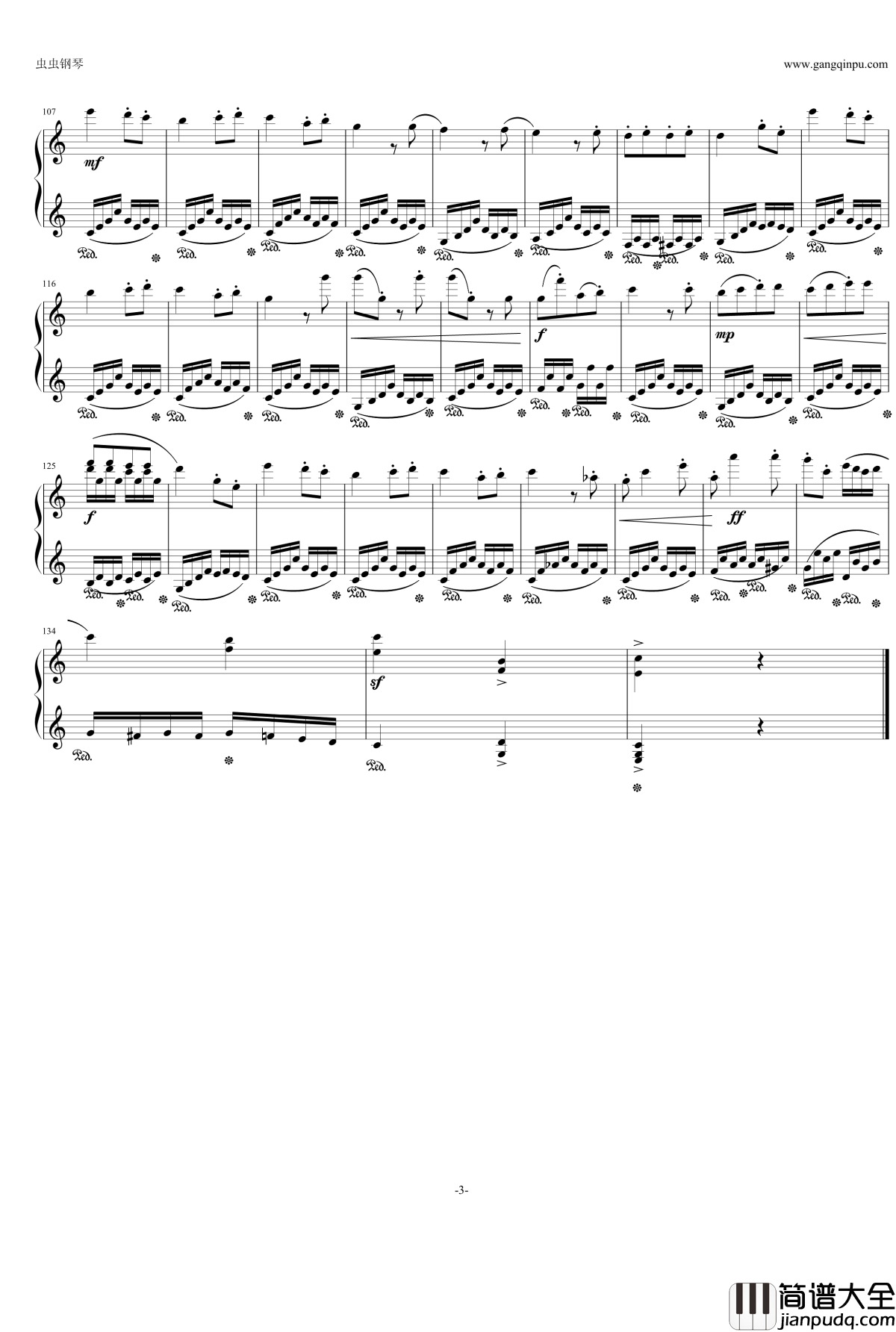 随想曲11钢琴谱_迎战_灵动无痕