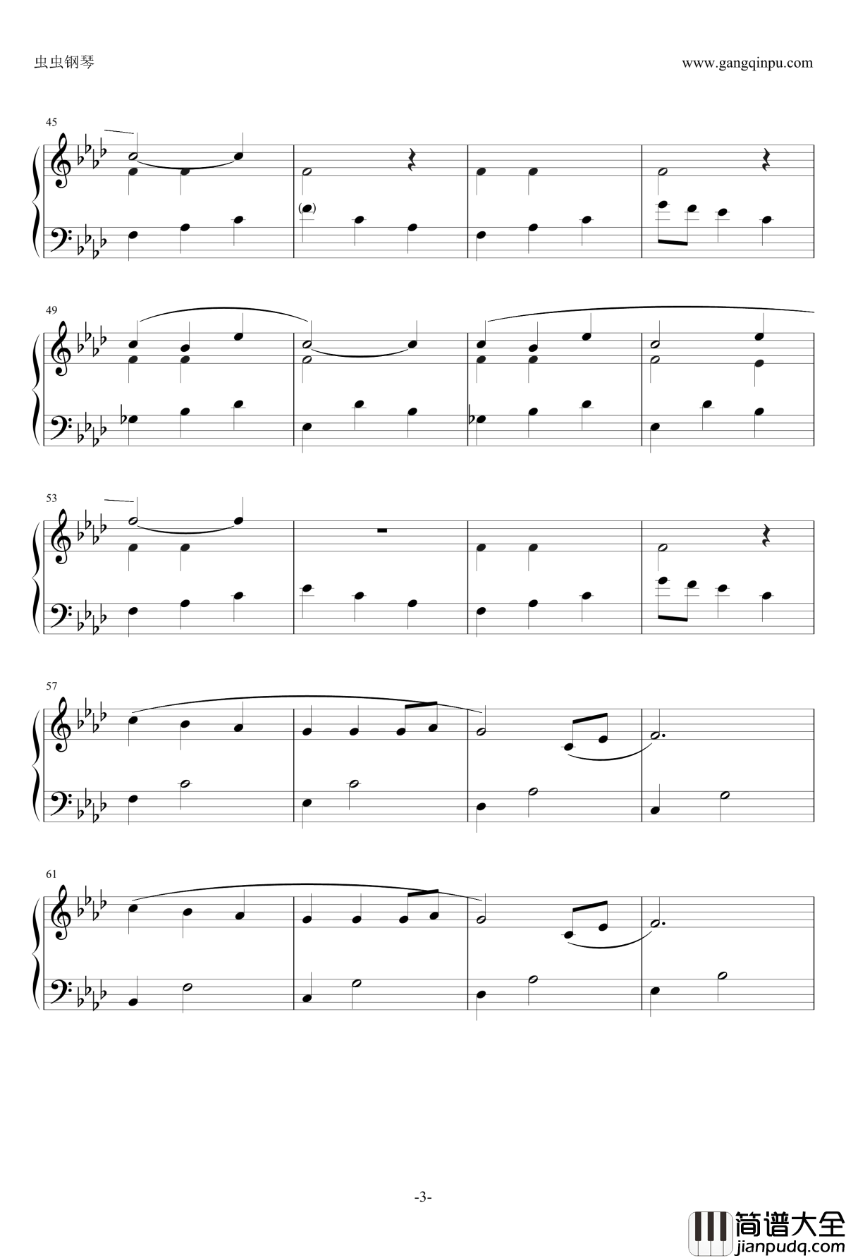 鳥居ロンド钢琴谱_八音盒版_mimei