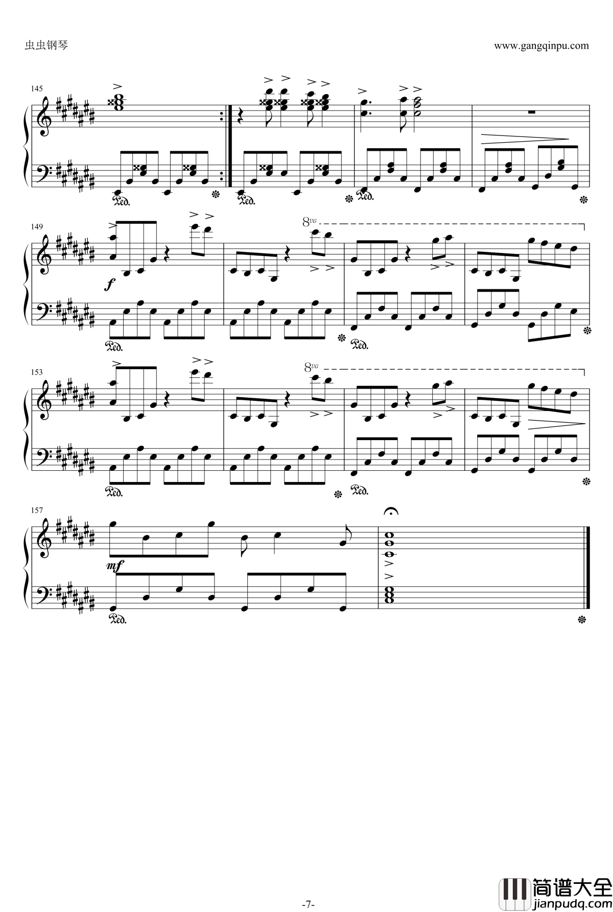 绯色の空钢琴谱_Full_Ver._灼眼的夏娜