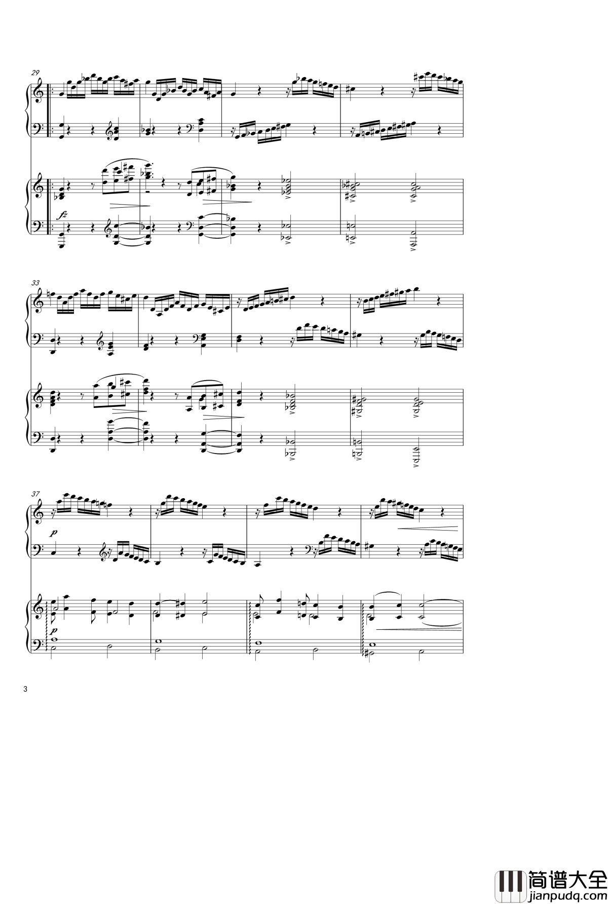 Sonata_In_C_Major,_K_545钢琴谱_双钢琴_莫扎特