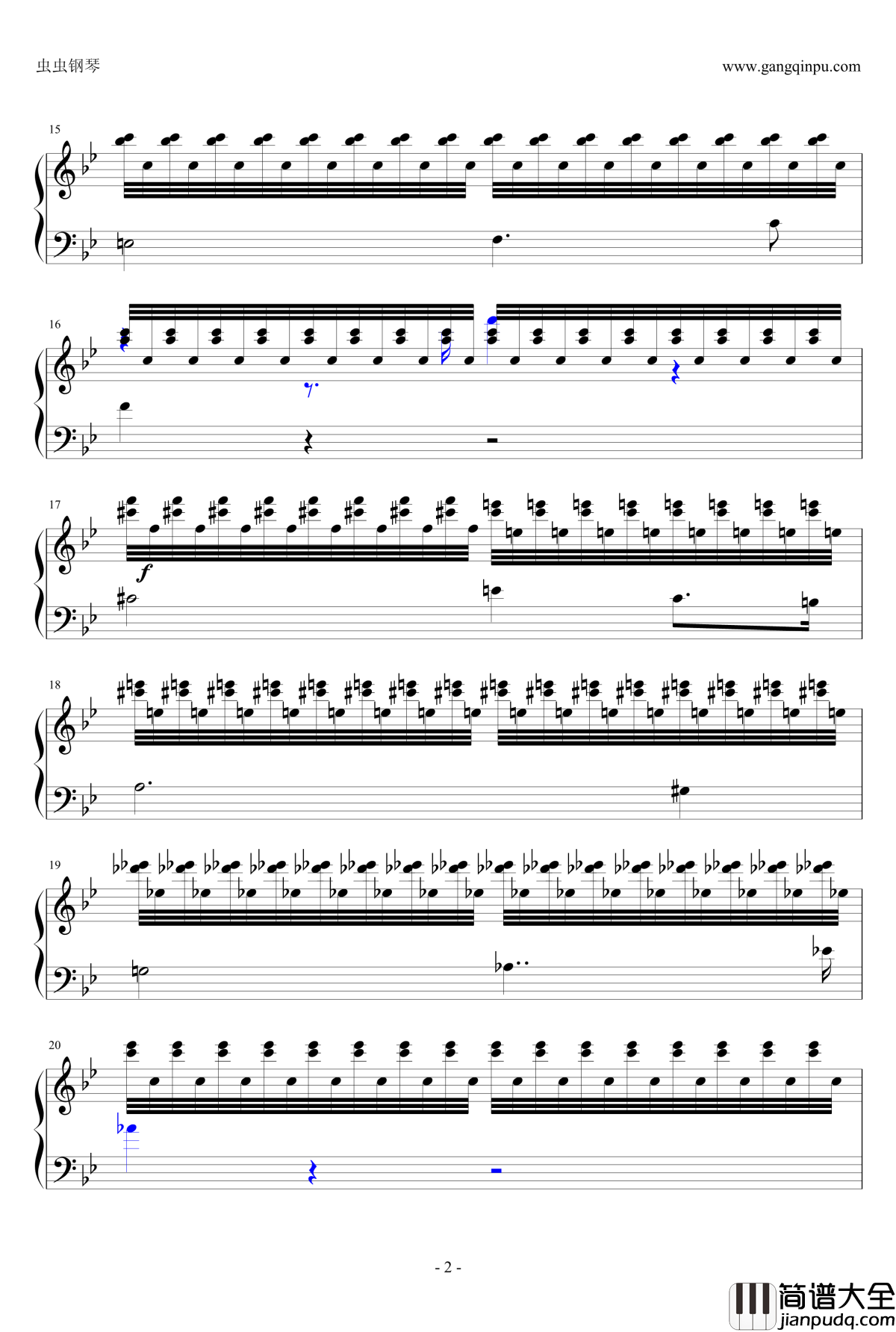 布鲁克纳第五交响曲第四乐章钢琴谱_钢琴独奏版