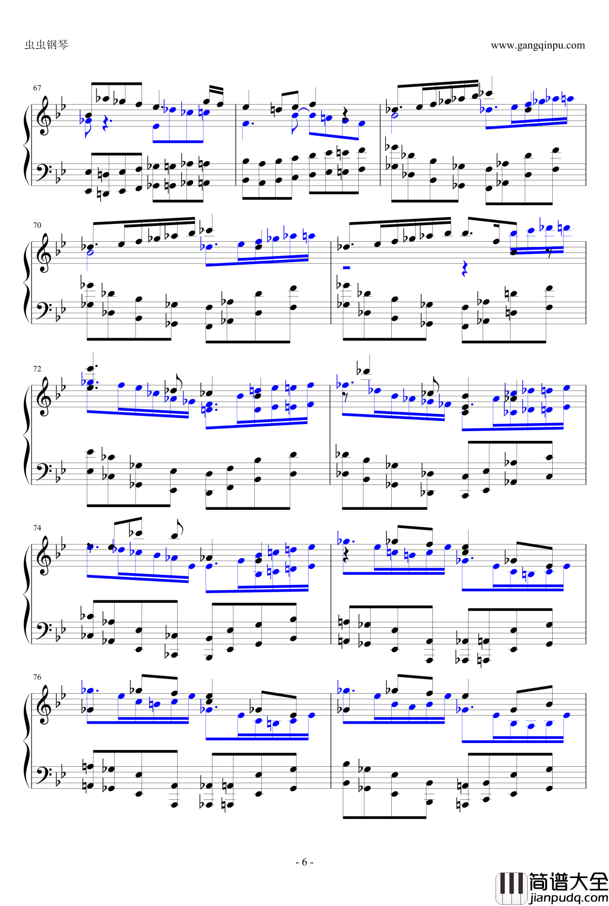 布鲁克纳第五交响曲第四乐章钢琴谱_钢琴独奏版