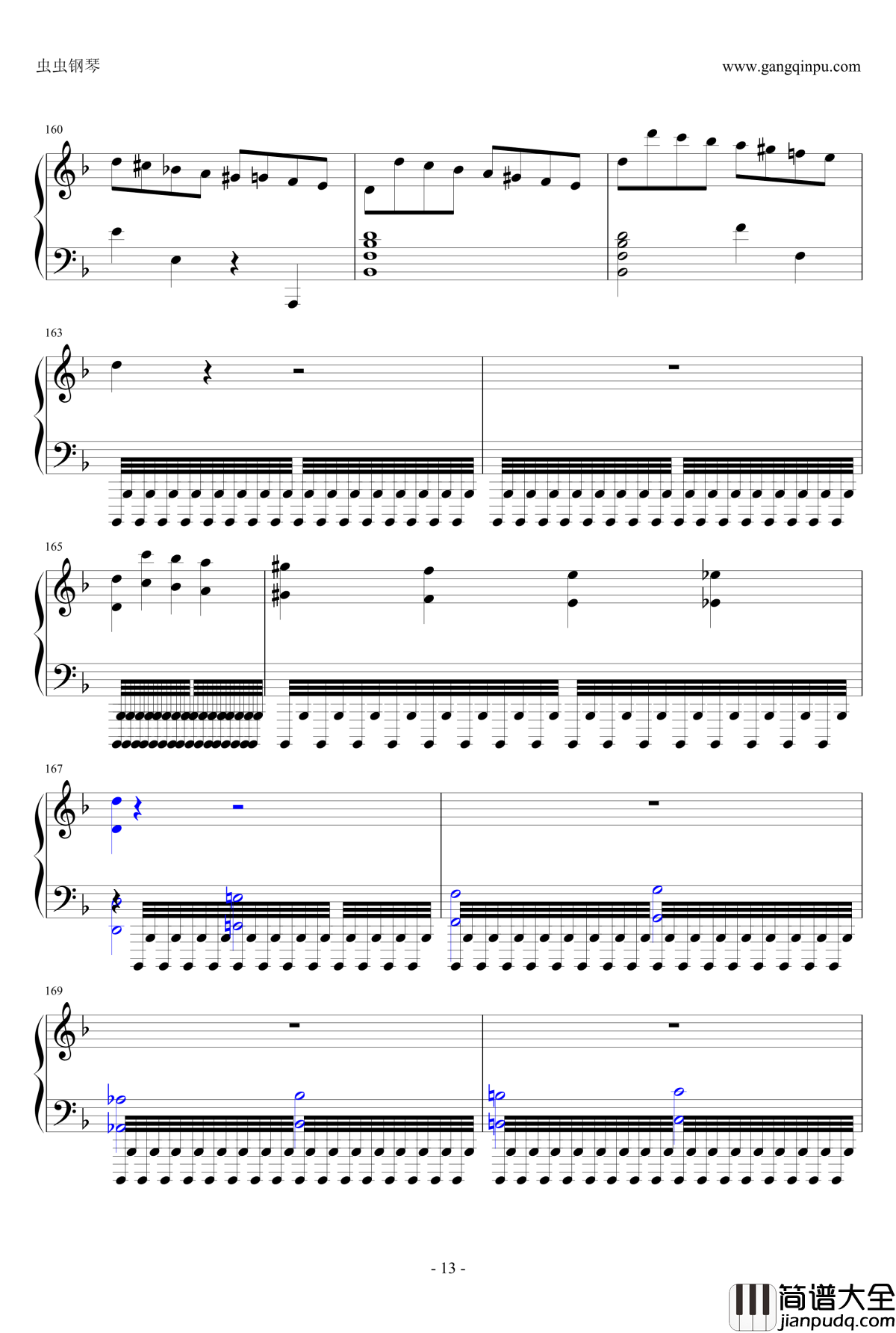 布鲁克纳第五交响曲第四乐章钢琴谱_钢琴独奏版