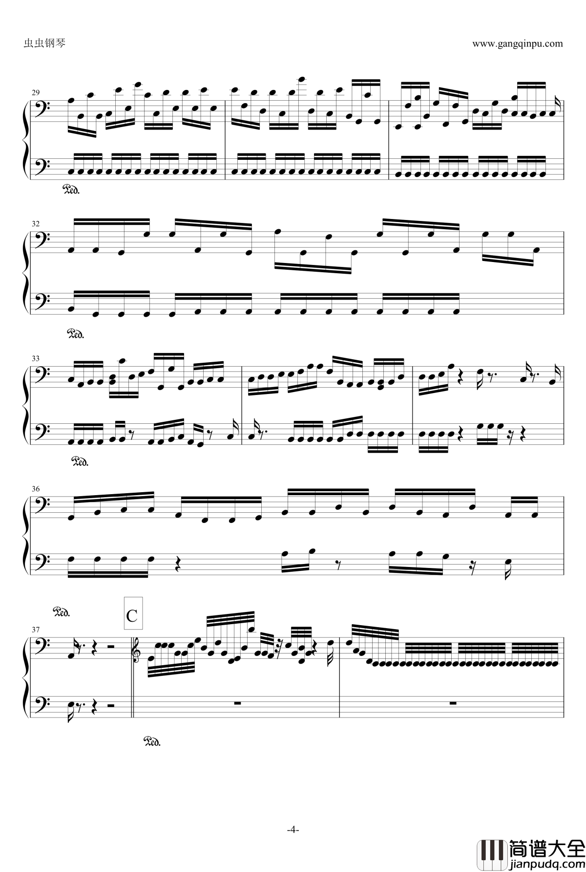 白键之舞钢琴谱_老涂练习曲2_老涂
