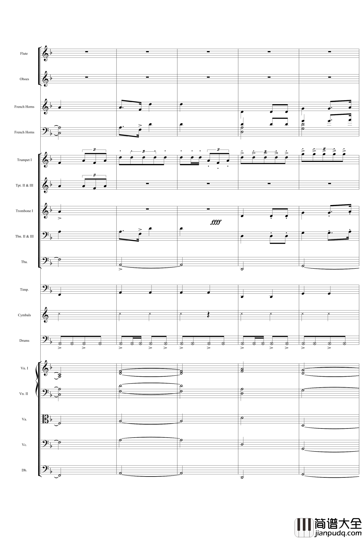 歌唱祖国钢琴谱_交响总谱_中国名曲
