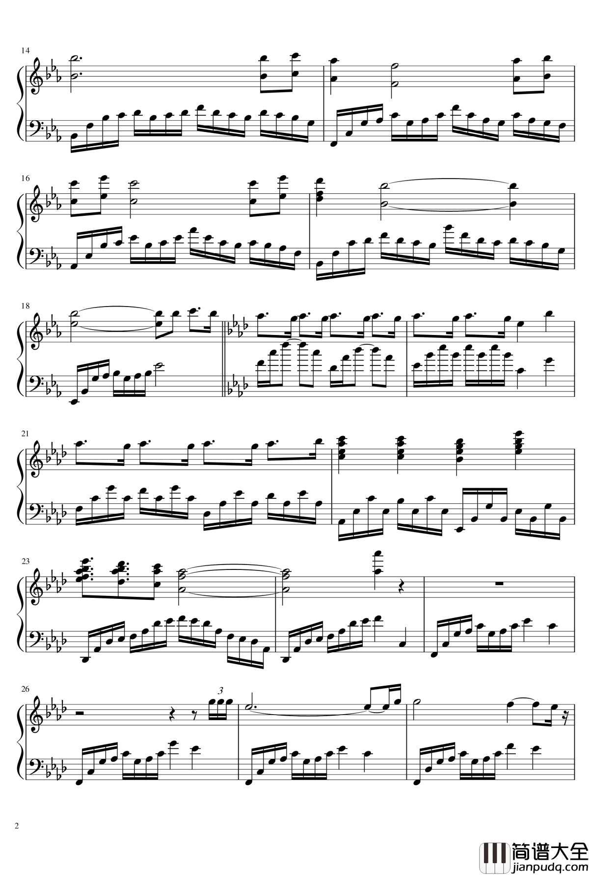 云的彼岸钢琴谱_lixiang&#039;spiano