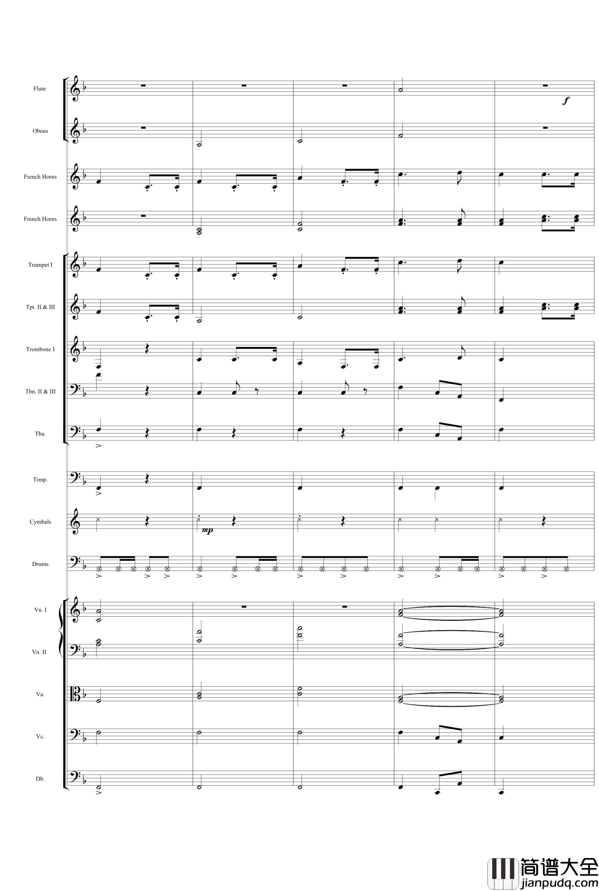 歌唱祖国钢琴谱_交响总谱_中国名曲