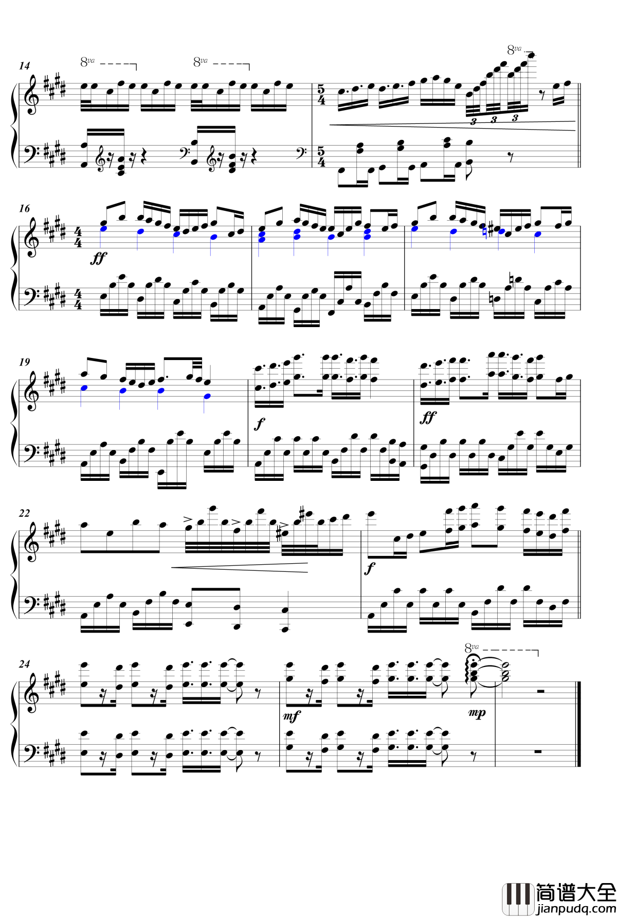 最強ハーモニー_Piano_size钢琴谱_三者三叶