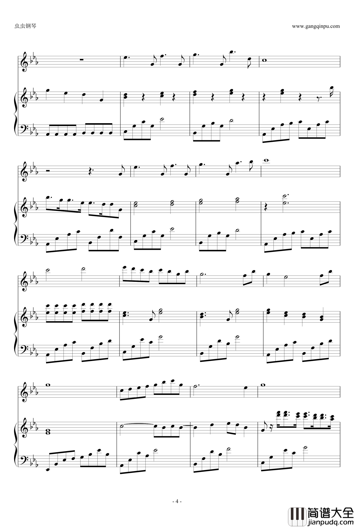 乌鸦钢琴谱__永夜幻想曲_主题曲