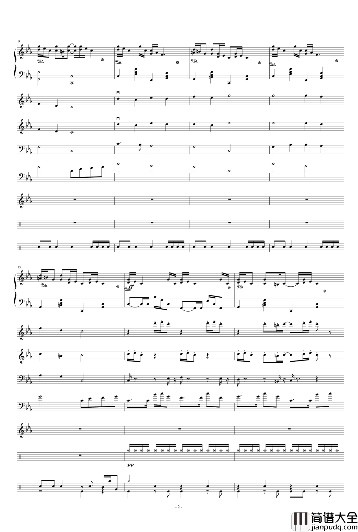 克罗地亚狂想曲钢琴谱_马克西姆_Maksim·Mrvica