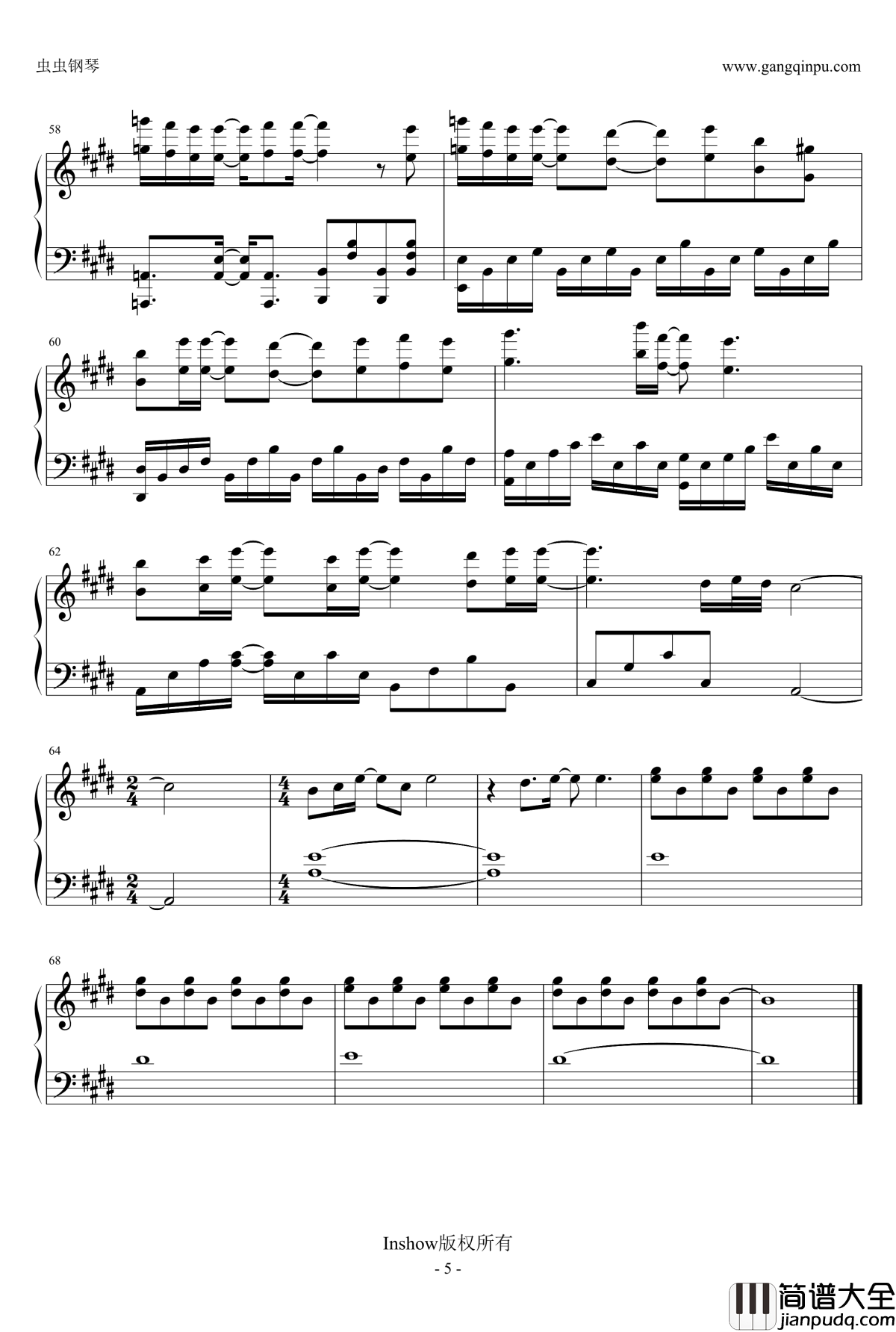 我们的明天钢琴谱_电影_重返20岁_主题曲_鹿晗