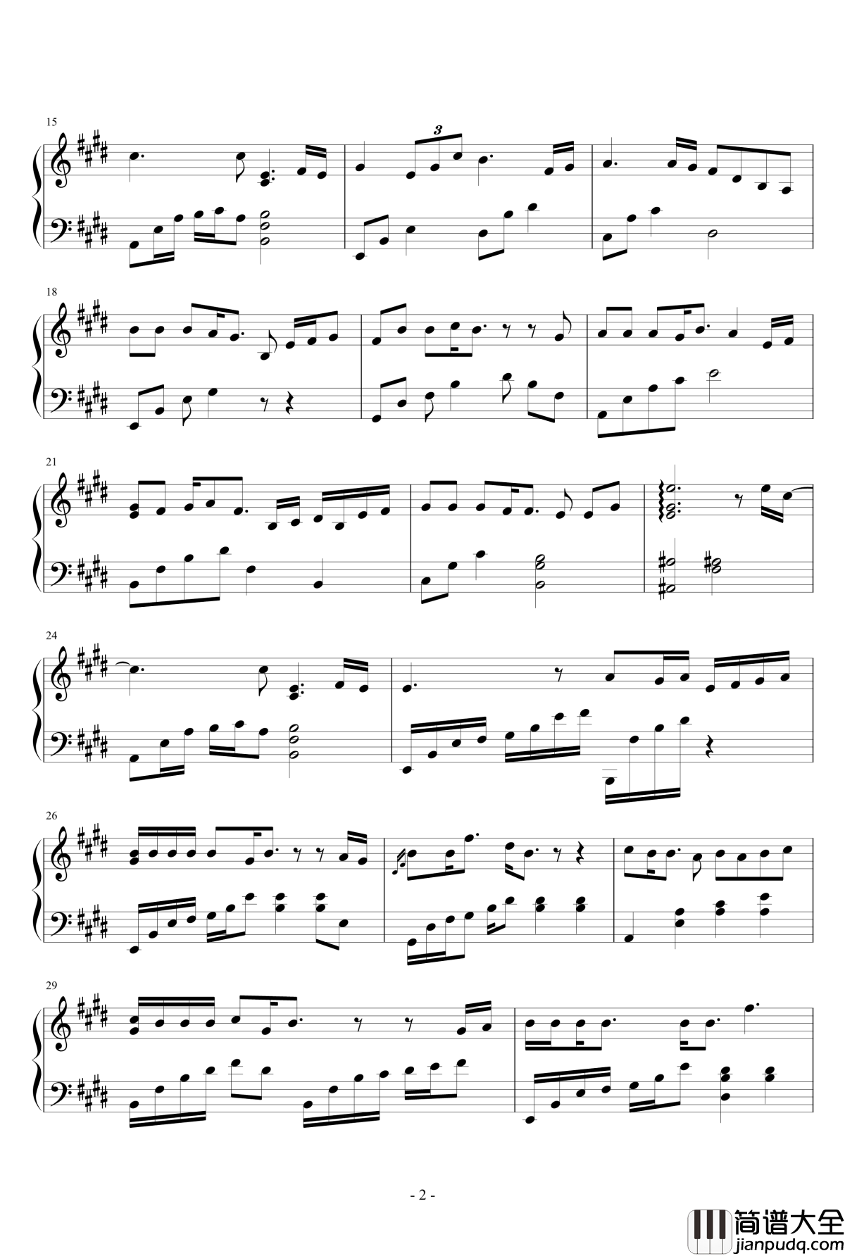 酒醉酒醒钢琴谱_王杰经典歌曲钢琴独奏_王杰