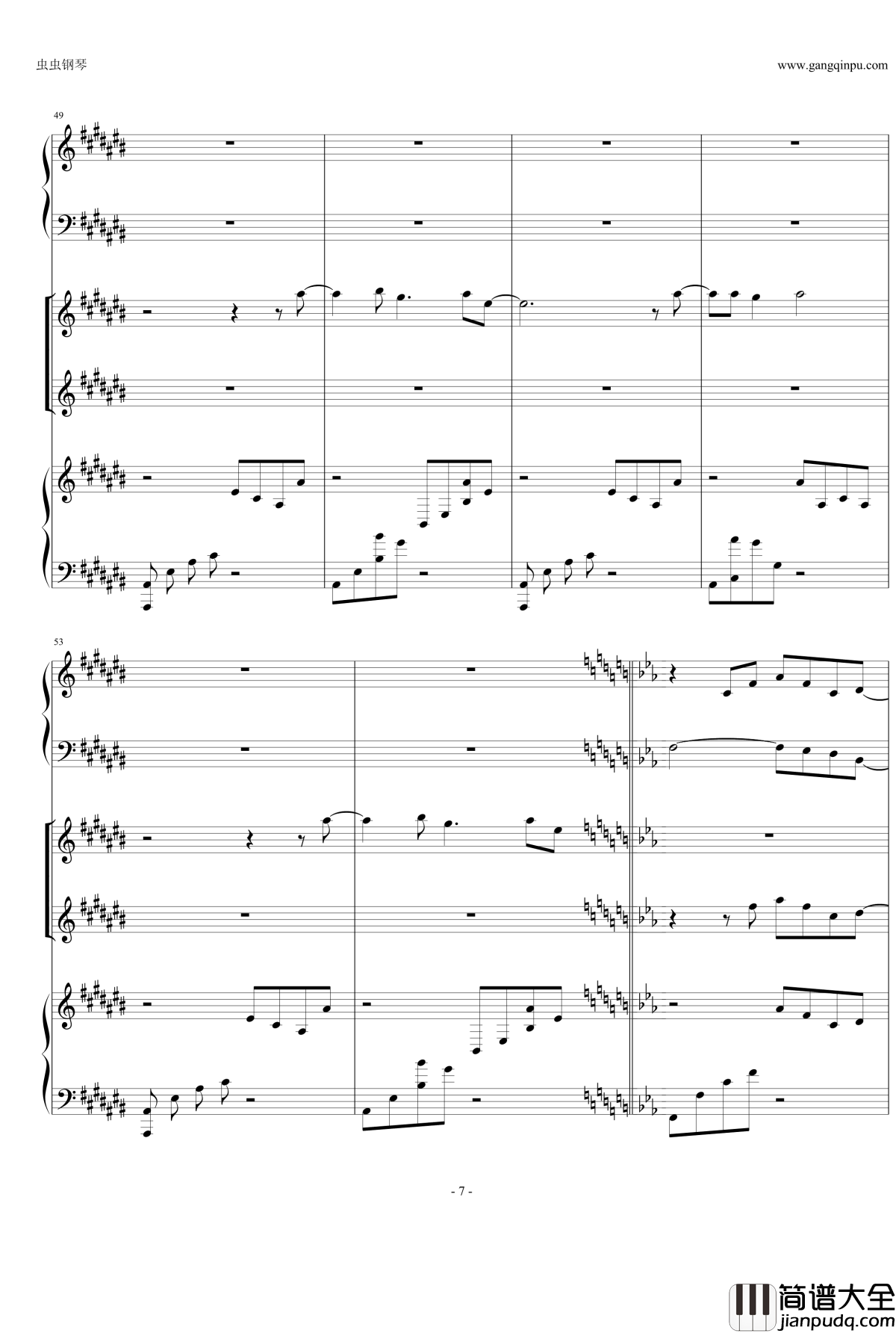 Anymusic钢琴谱_机械乐器乐_第三乐章