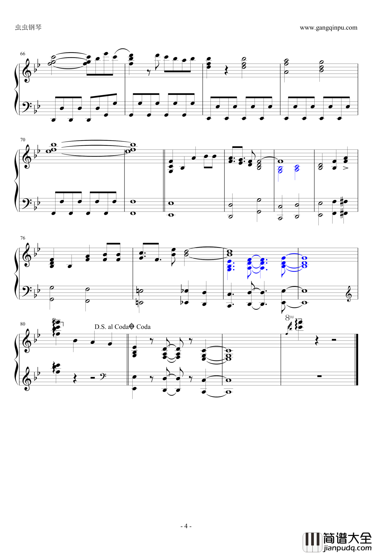 CLICK钢琴谱_伪恋OP/ClariS