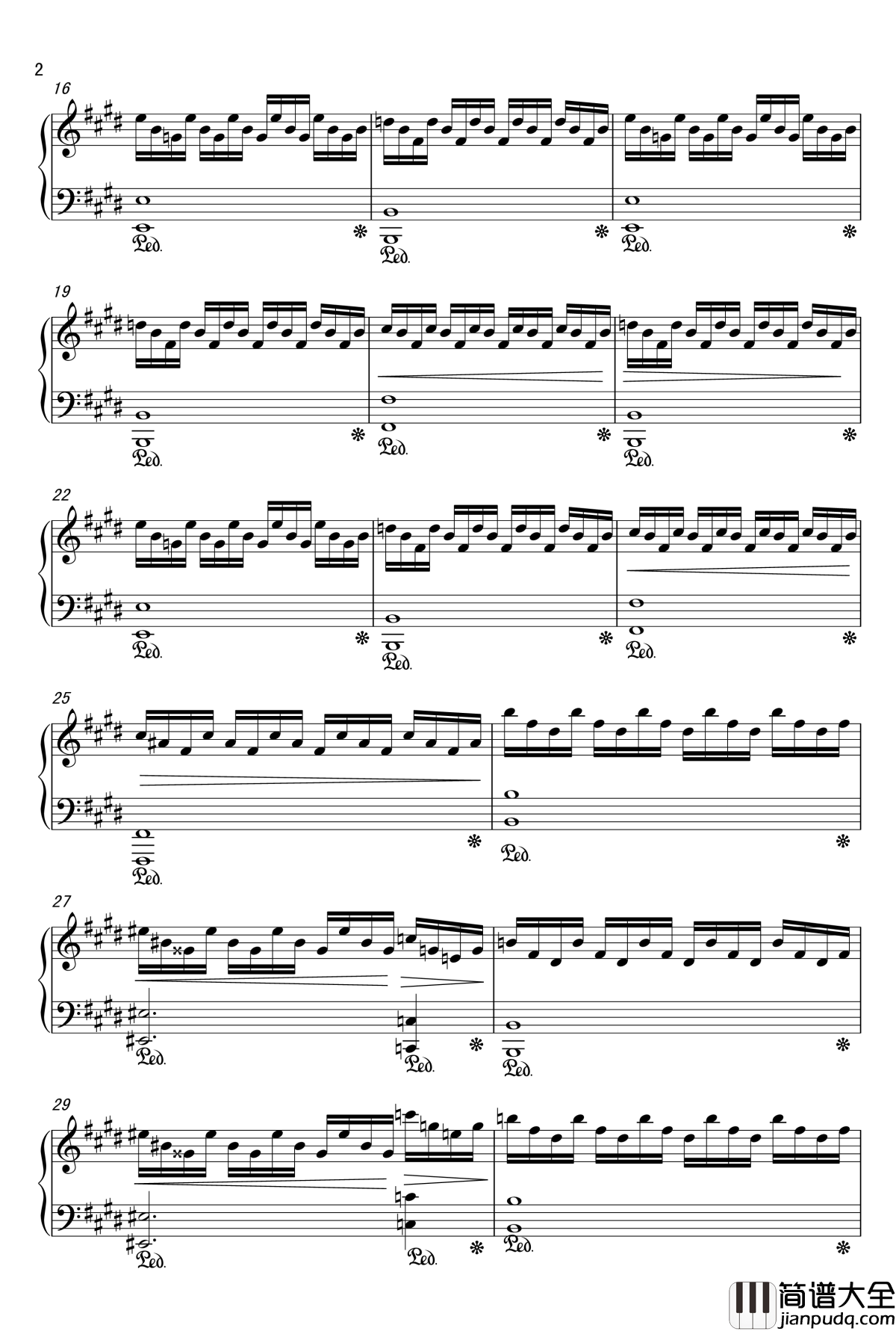 冤钢琴谱_即兴曲_10572578