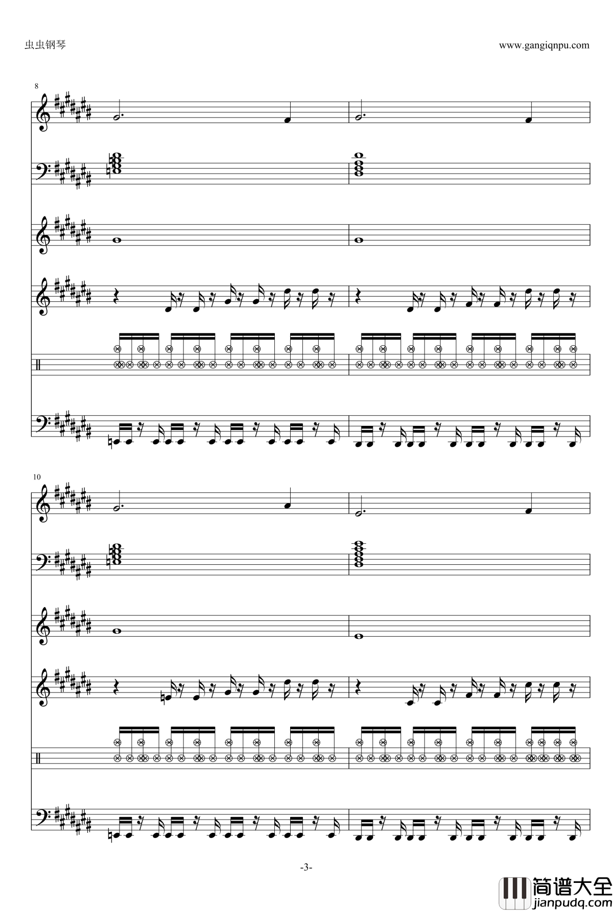町、時の流れ、人钢琴谱_Ver.2_Clannad