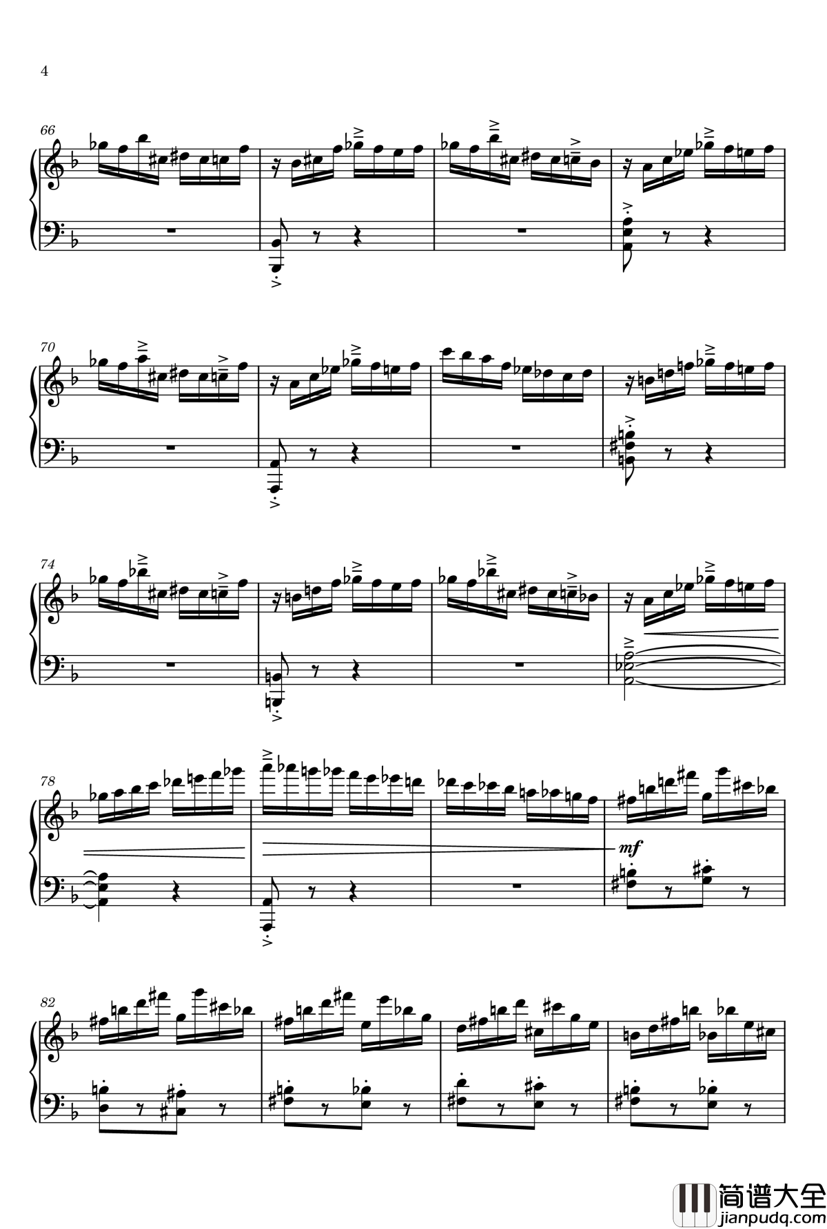 Etude_in_D_Minor钢琴谱_gyf513