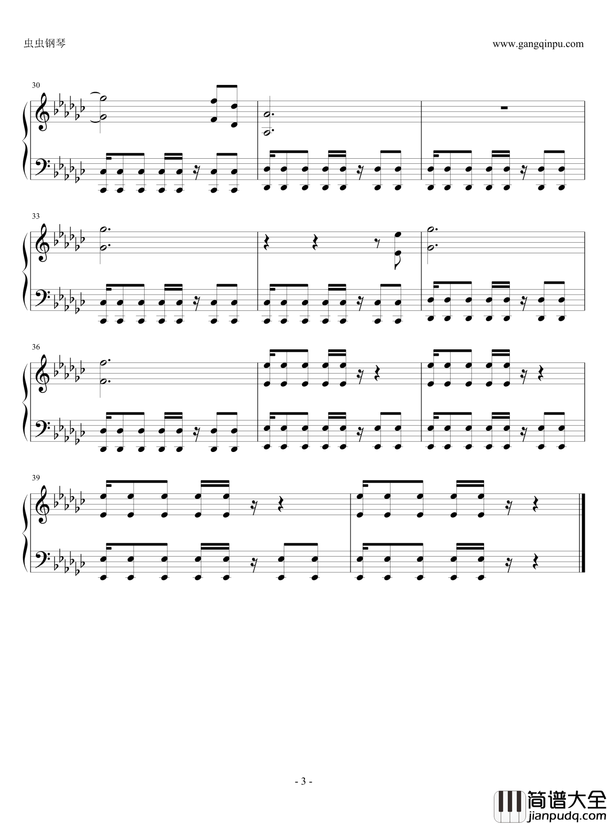 终结者钢琴谱_Hans_Zimmer