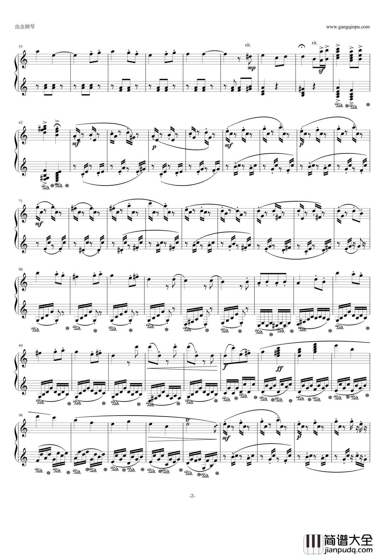 随想曲11钢琴谱_迎战_灵动无痕