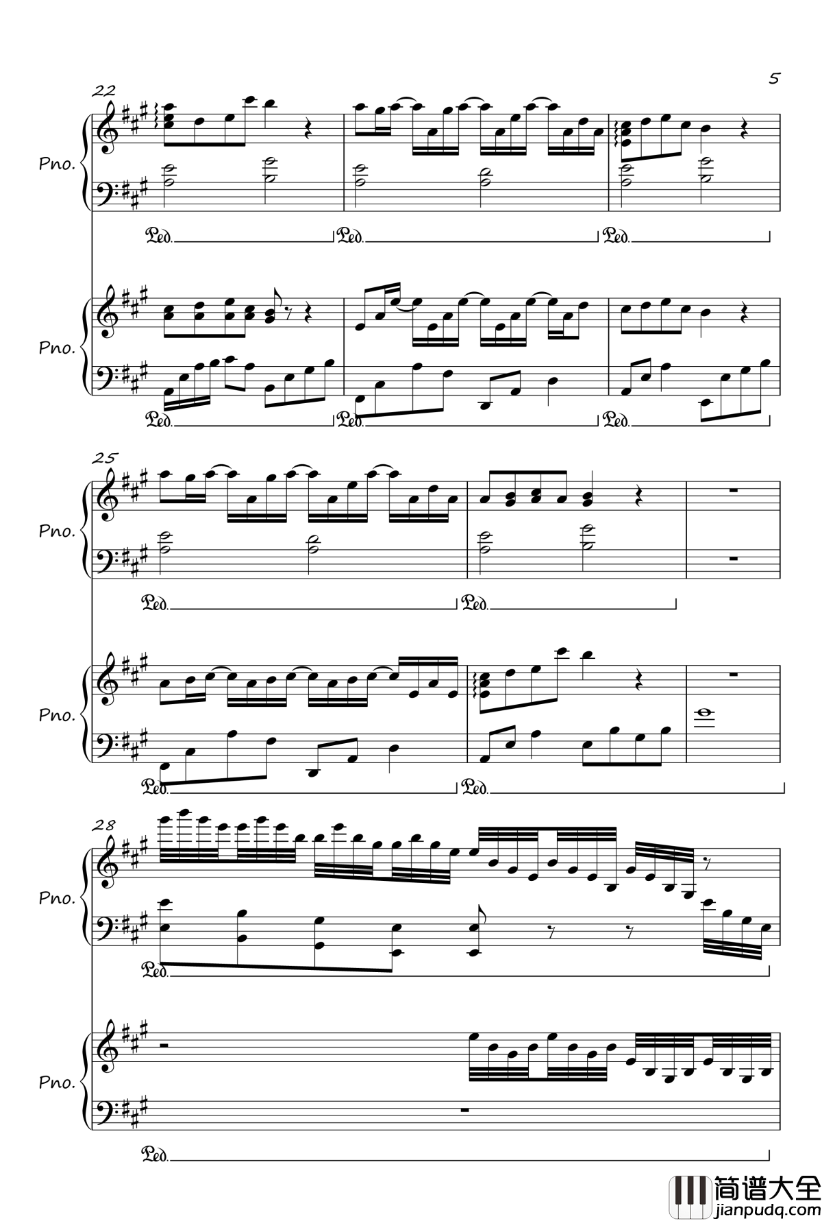 River_Flows_In_You钢琴谱_Yiruma