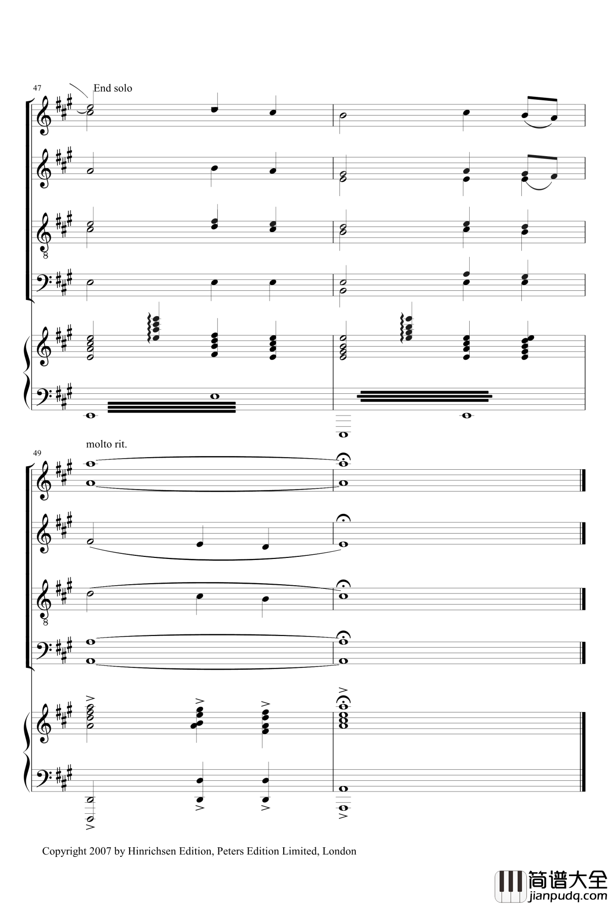 Sing,_Sing_For_Water_Sandra_Milliken钢琴谱_合唱