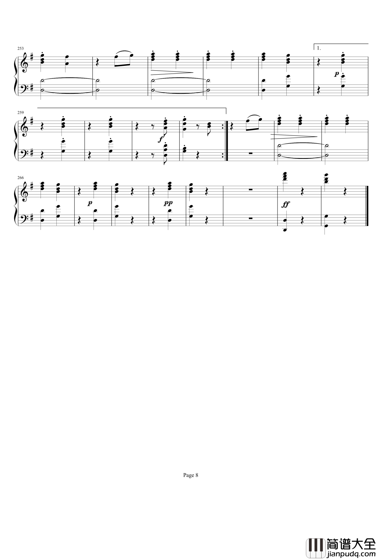 钢琴奏鸣曲4钢琴谱_项道荣