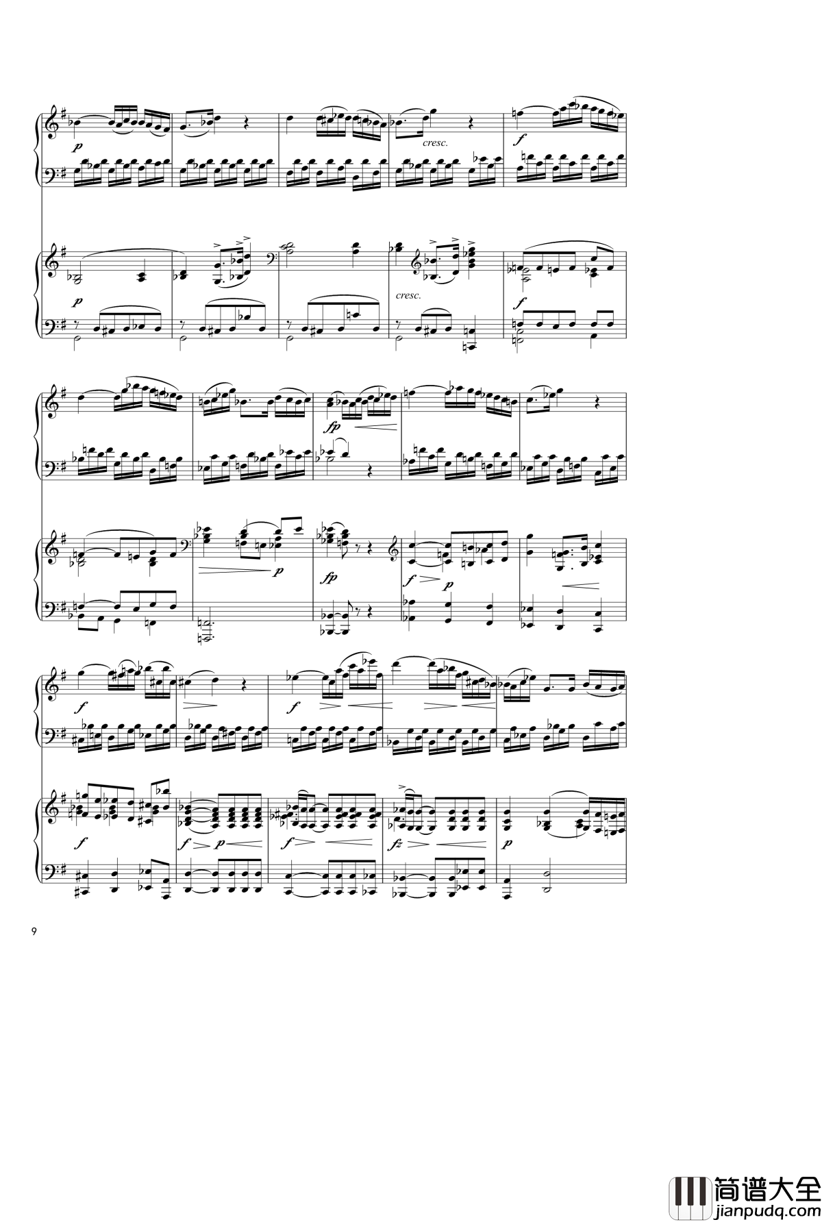 Sonata_In_C_Major,_K_545钢琴谱_双钢琴_莫扎特
