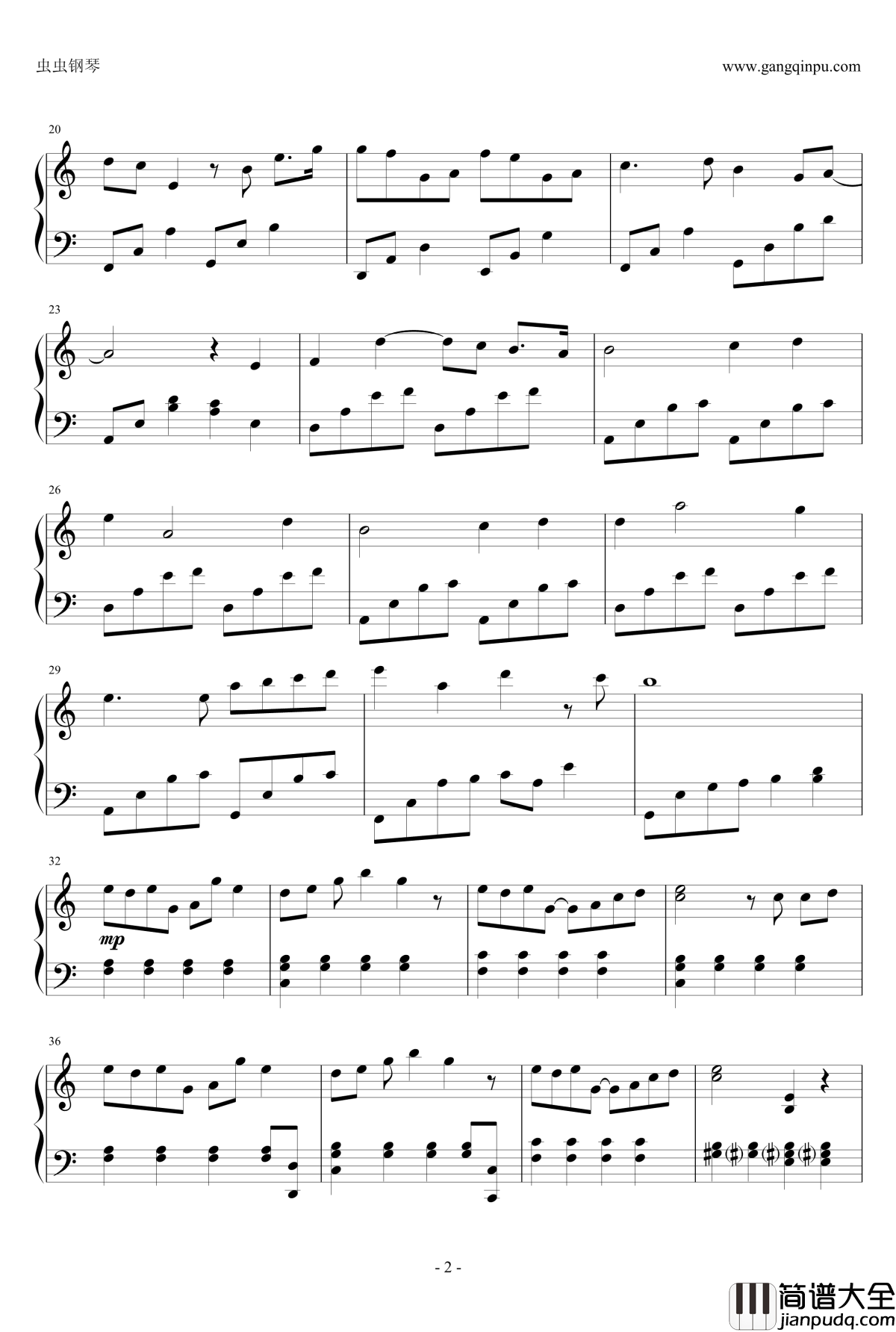 hyakujitunobara钢琴谱_百日蔷薇插曲