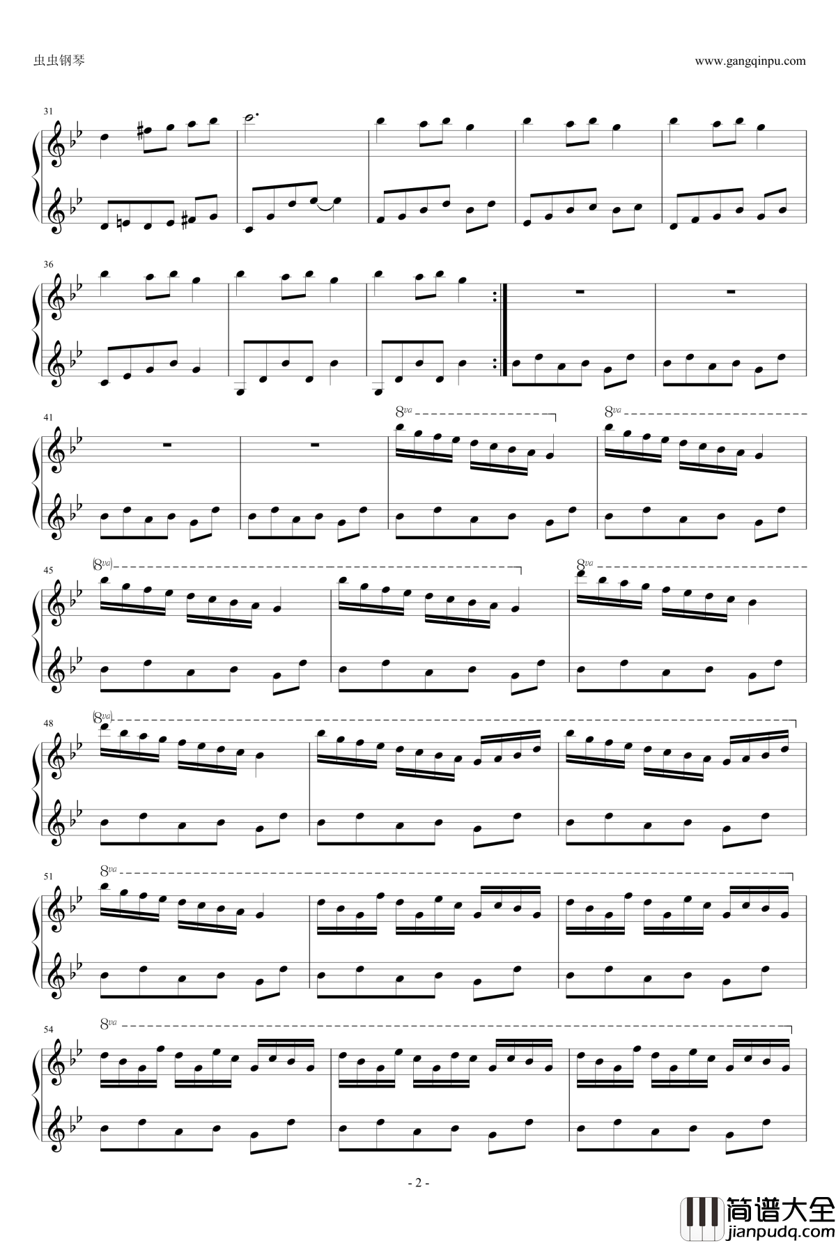 Carol_Of_The_Bells钢琴谱_钟声颂歌_Mykola_Dmytrovych_Leontovych