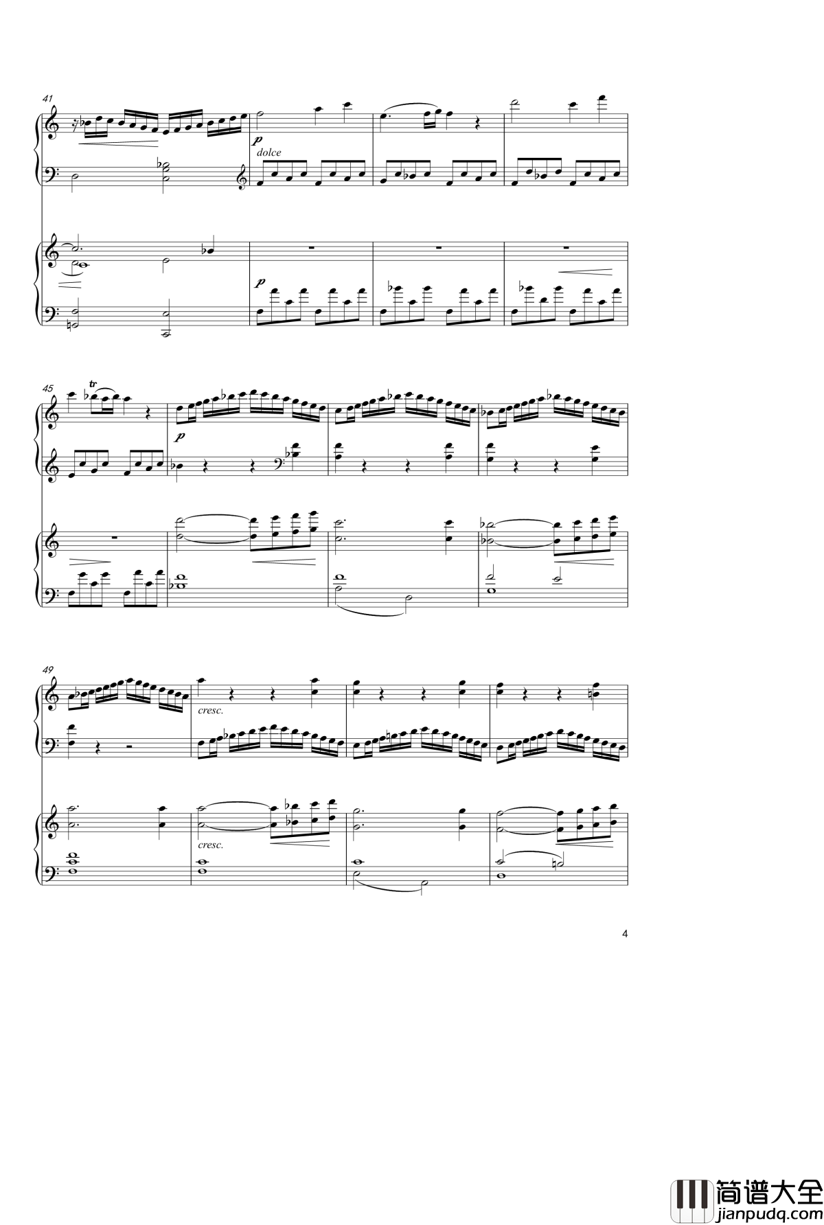 Sonata_In_C_Major,_K_545钢琴谱_双钢琴_莫扎特