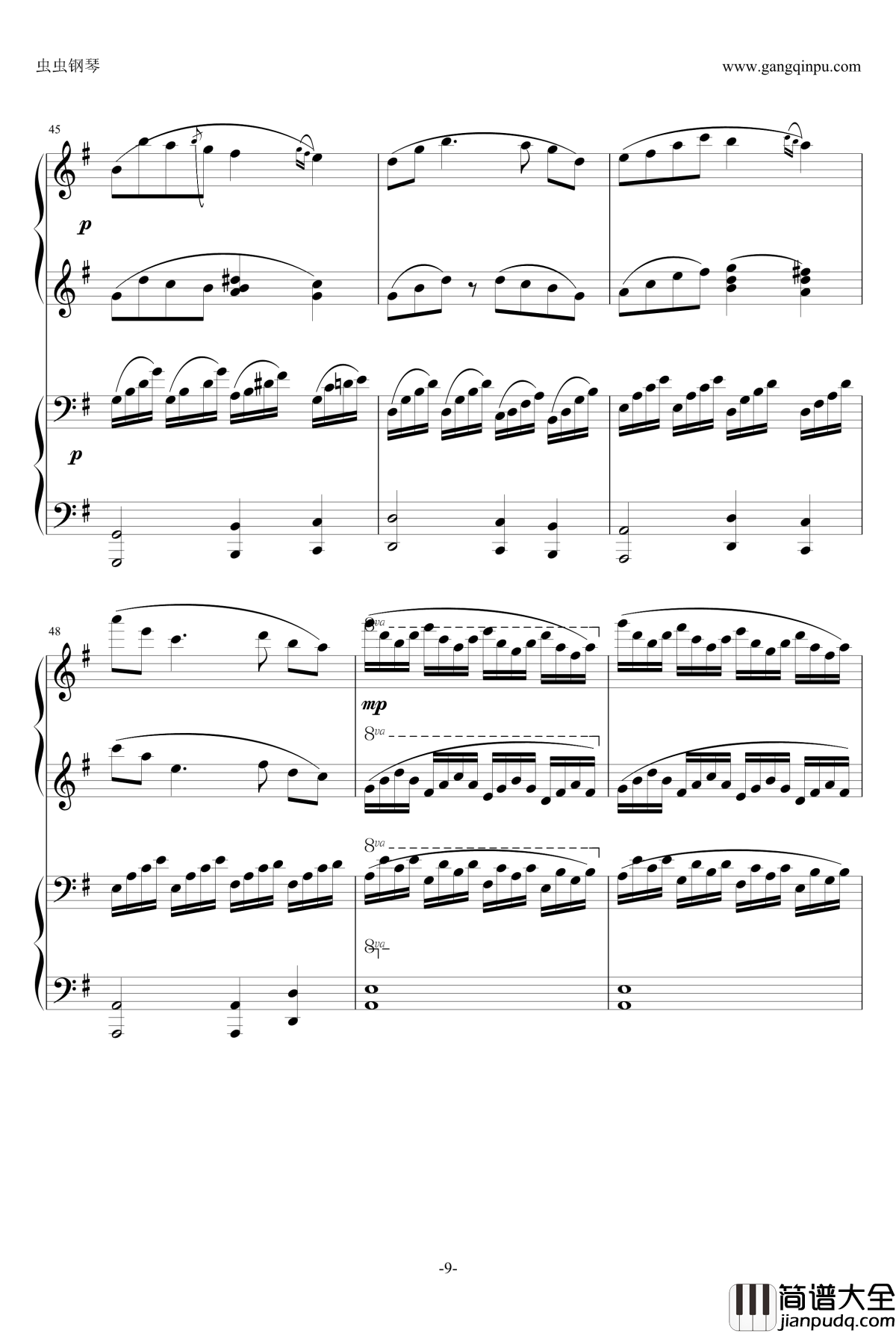 小温狂想曲_7钢琴谱_冥想曲_一个球
