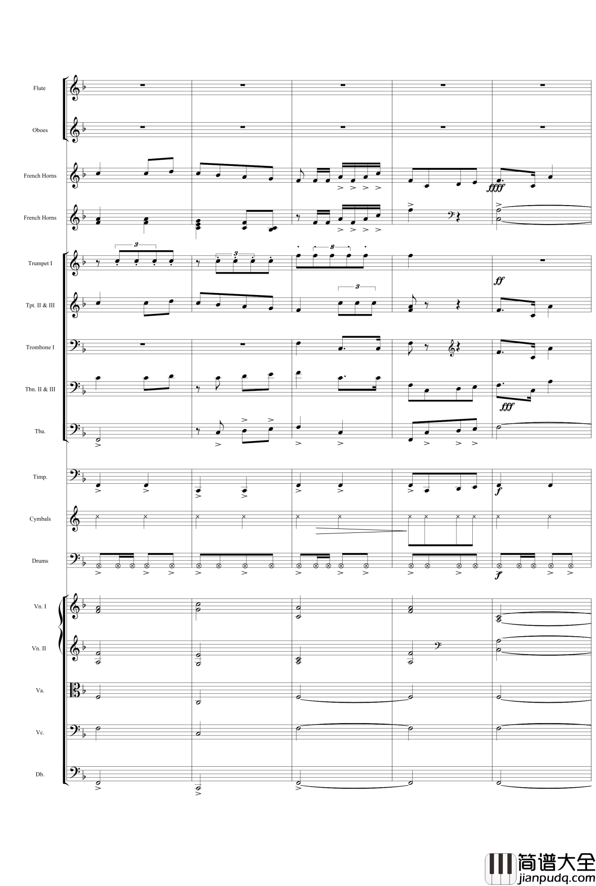 歌唱祖国钢琴谱_交响总谱_中国名曲