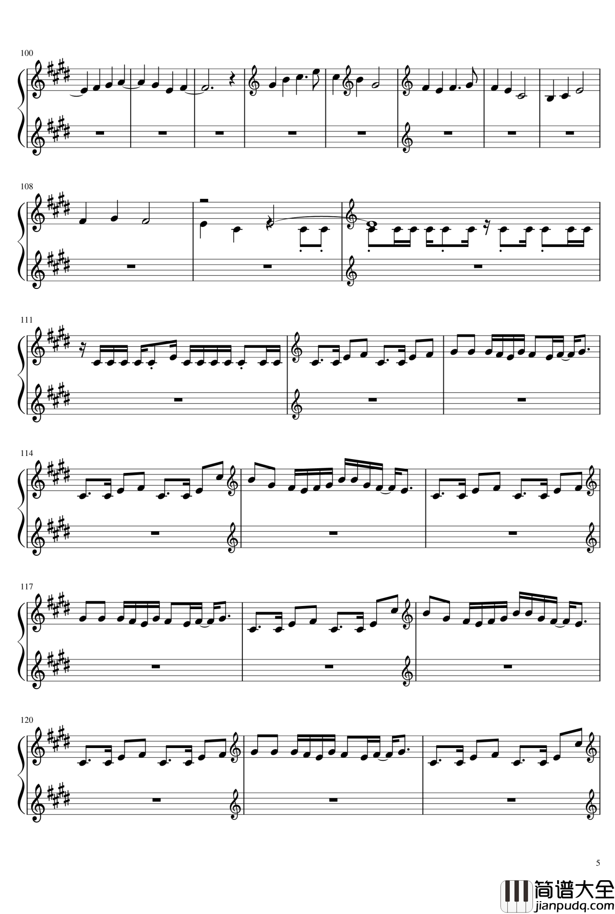 Monody钢琴谱_The_FatRat