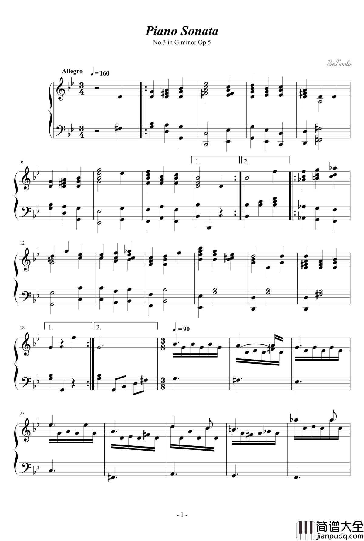 第三钢琴奏鸣曲钢琴谱_第三乐章_nzh1934