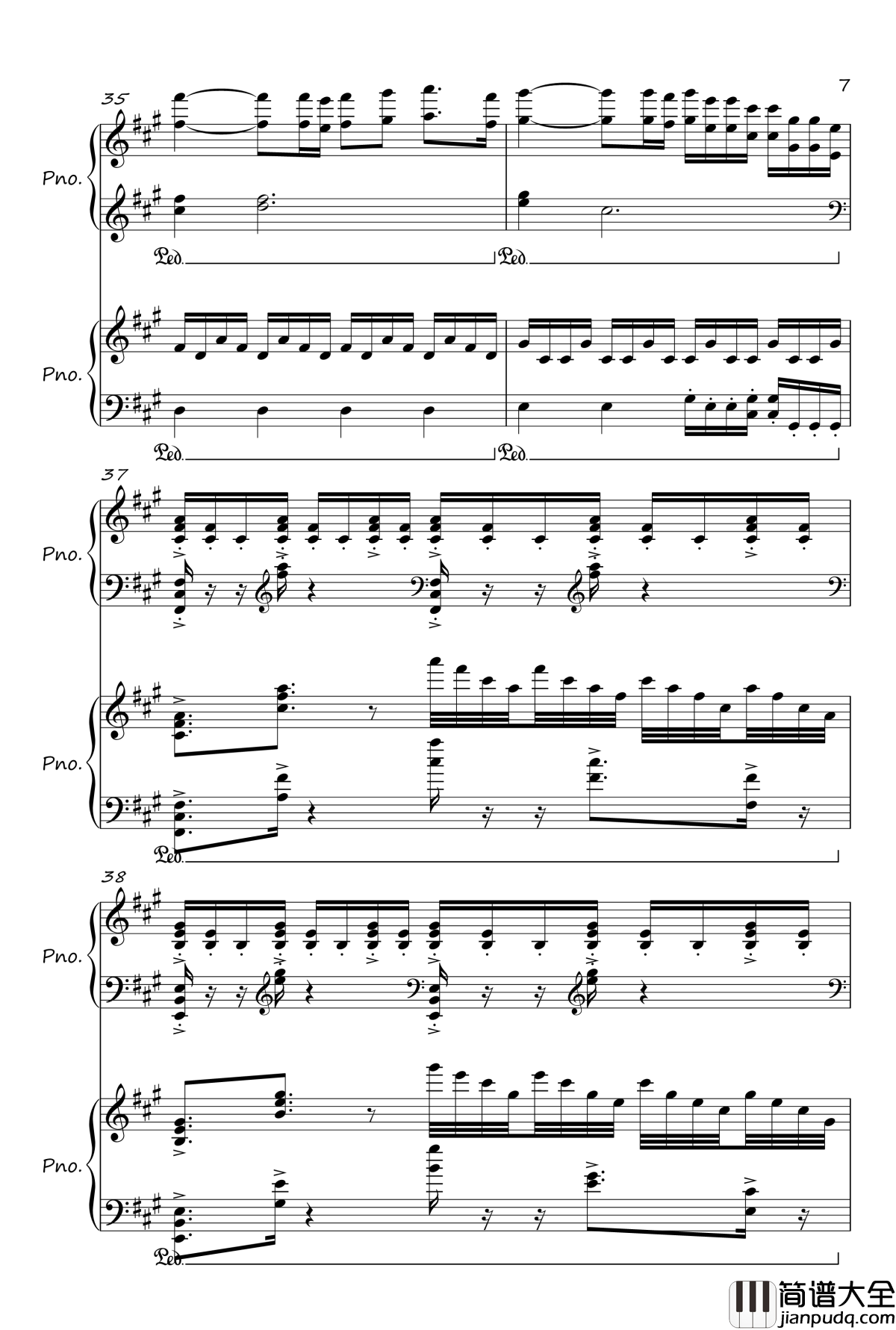 River_Flows_In_You钢琴谱_Yiruma
