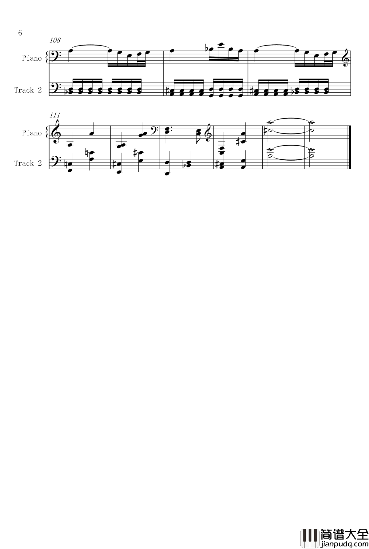 菲比赫小奏鸣曲钢琴谱_第一、二乐章_菲比赫