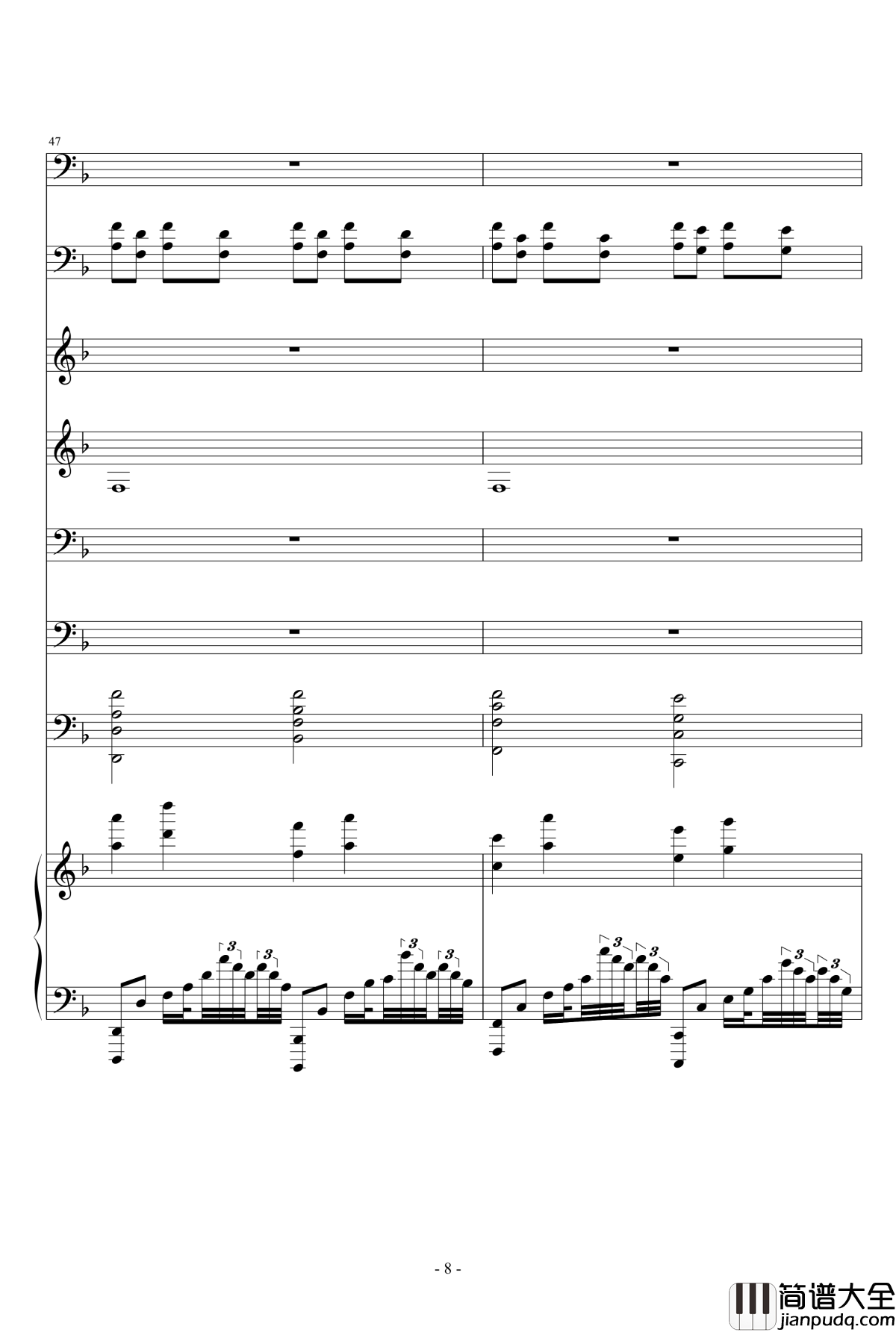 The_Song_of_AFCG钢琴谱_Intro_Ｓòrγy.