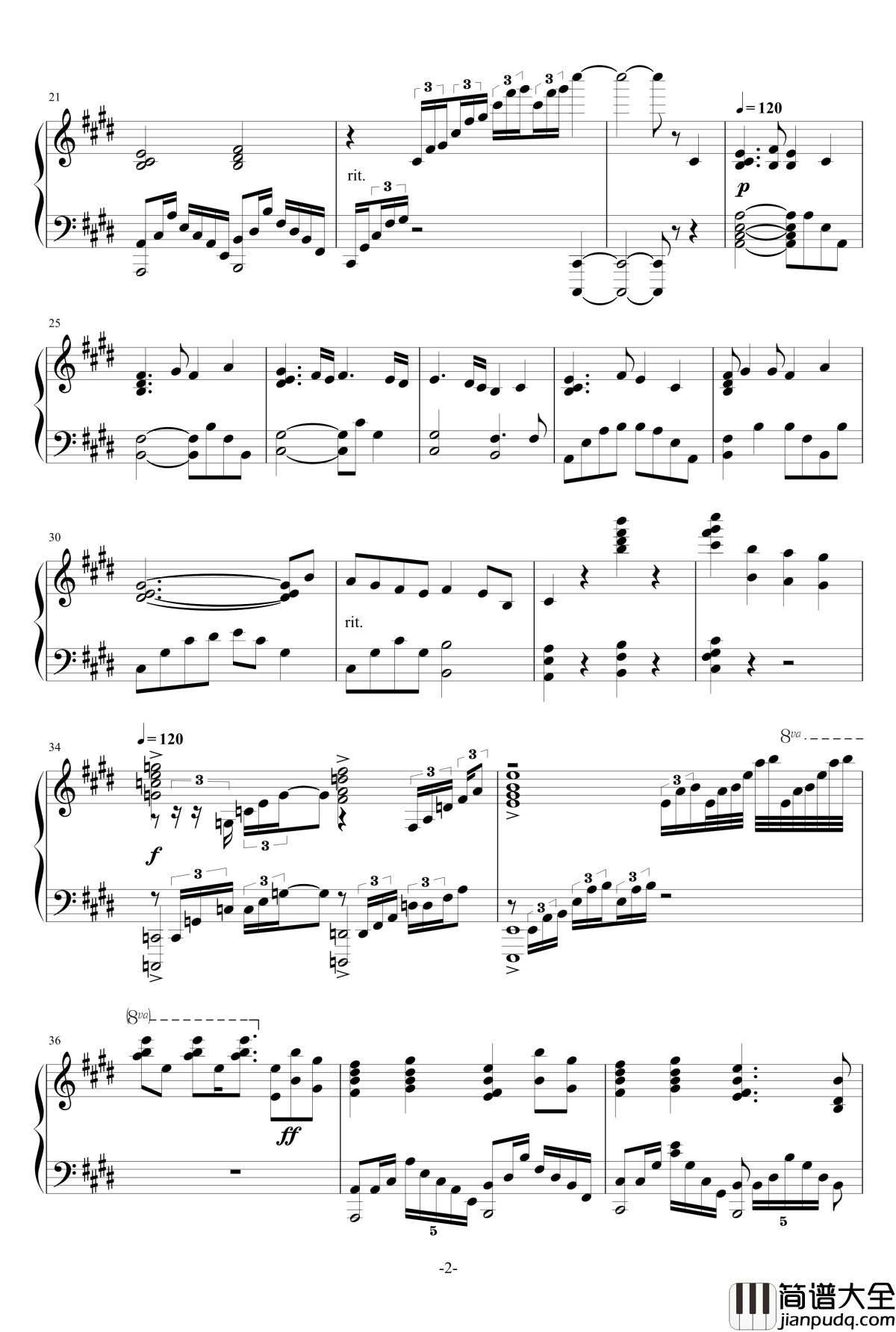 ED___STYX_HELIXTheishter版本钢琴谱_basertyu_Re：从零开始的异世界生活