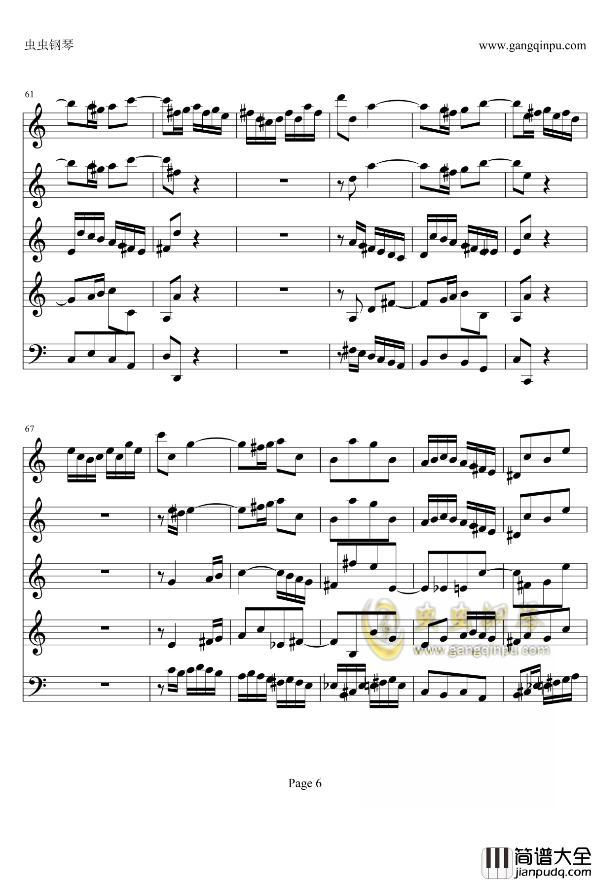a小调小提琴协奏曲钢琴谱_巴赫_P.E.Bach