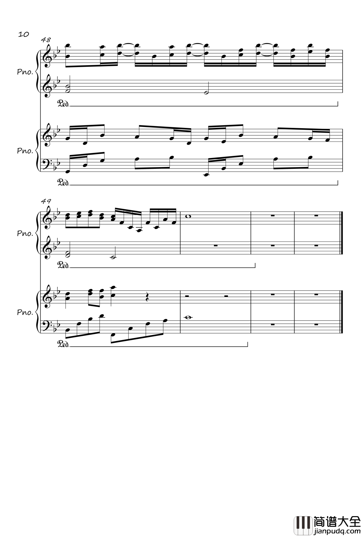 River_Flows_In_You钢琴谱_Yiruma