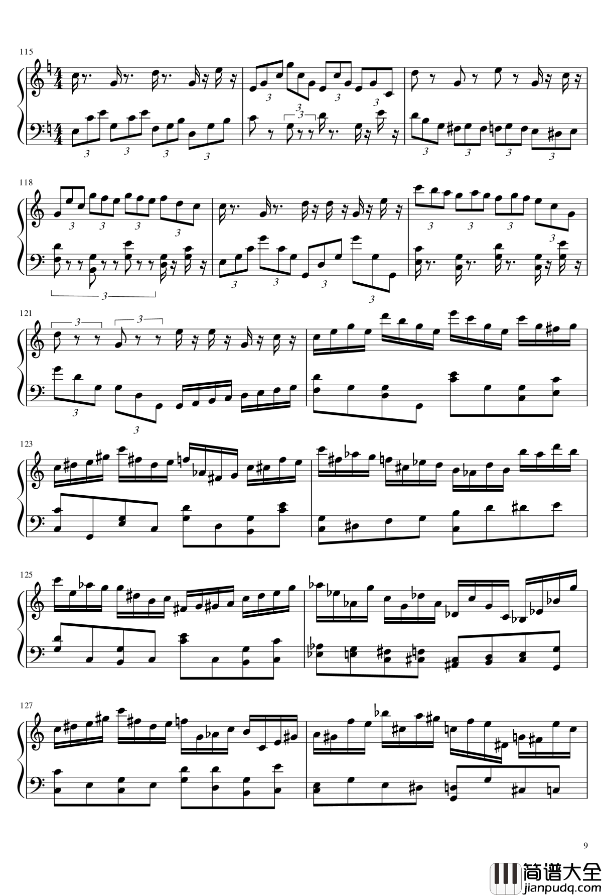 数学老师钢琴谱_手机铃声变奏曲_琴欲