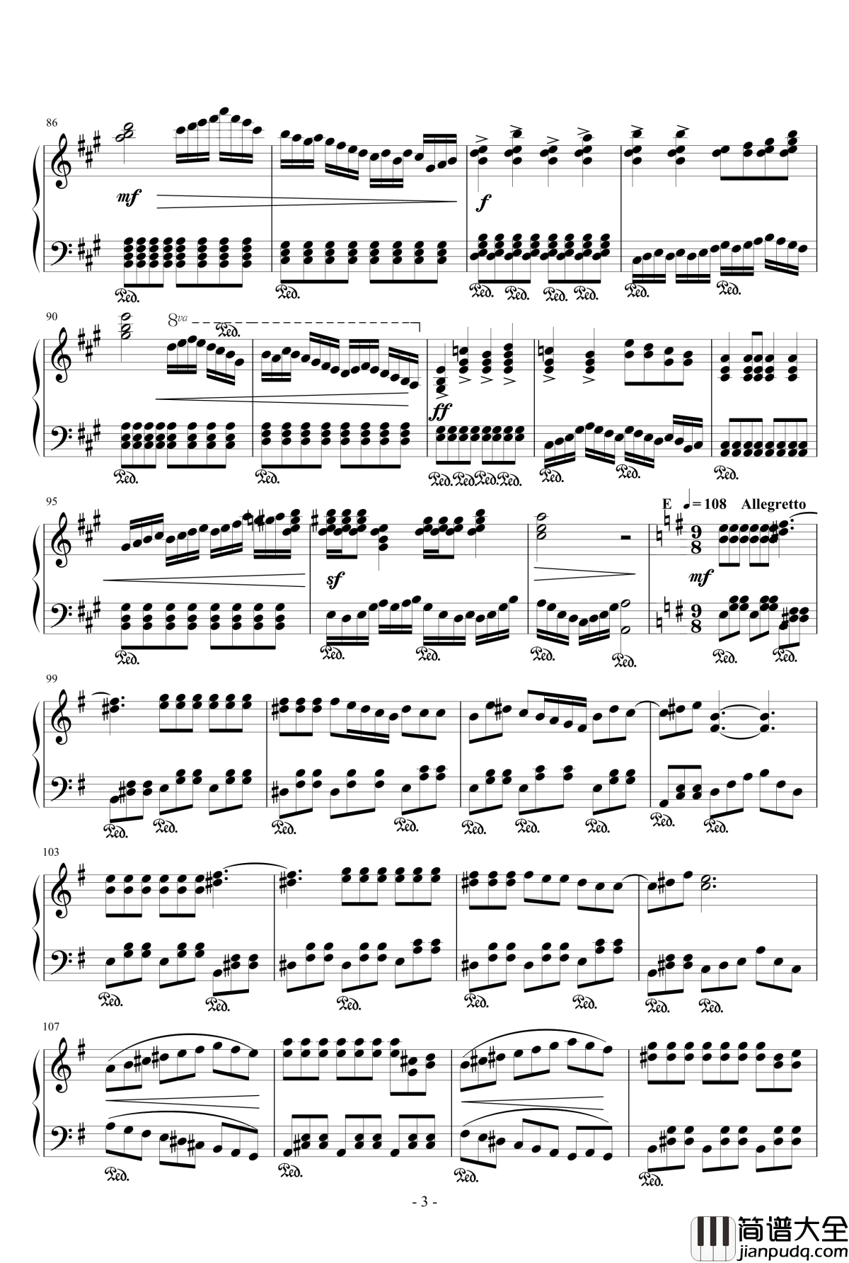a小调钢琴变奏曲钢琴谱_[秦怡东作曲]_心之音