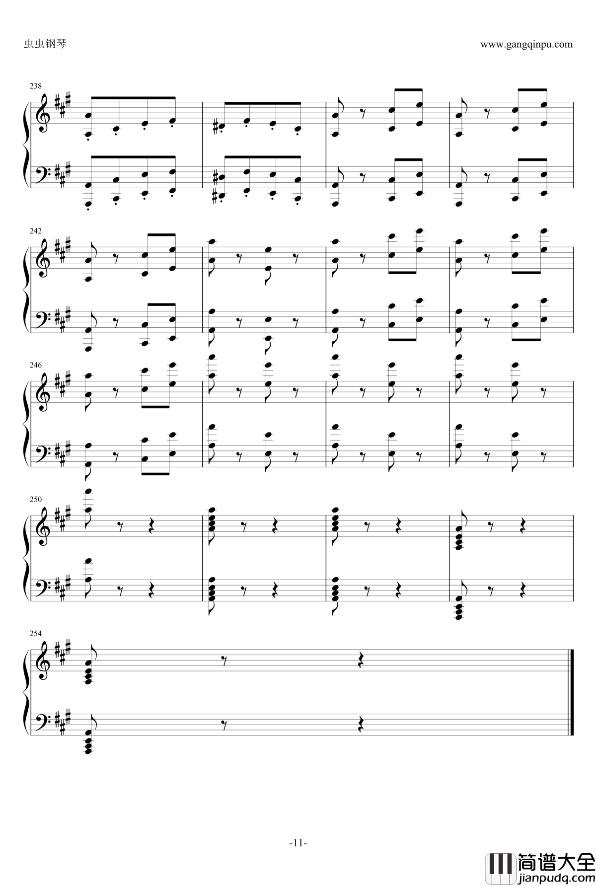 匈牙利狂想曲第16号钢琴谱_李斯特