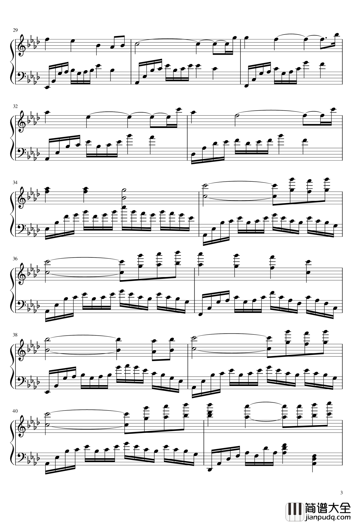 云的彼岸钢琴谱_lixiang&#039;spiano