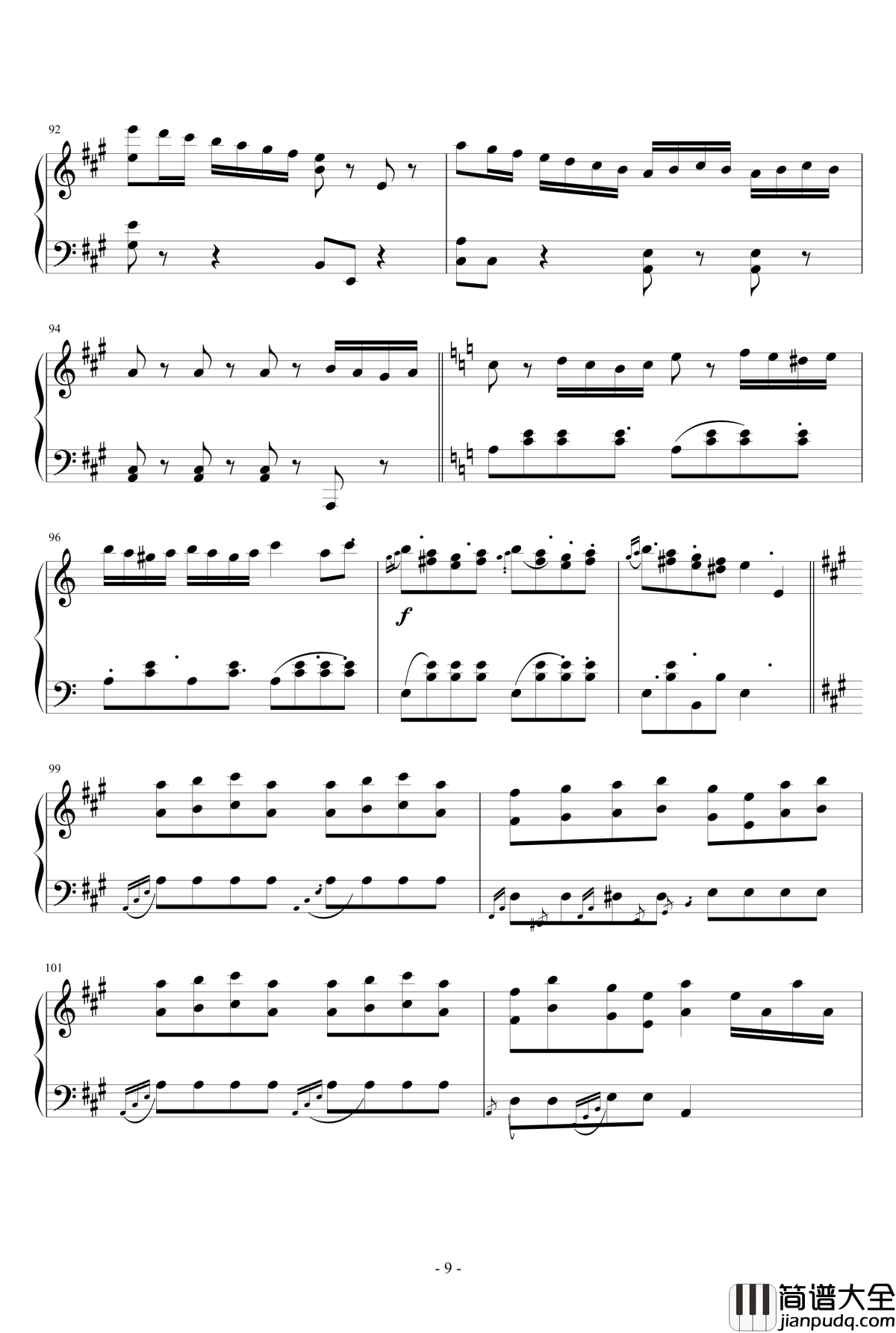 两只老虎变奏曲钢琴谱_儿童歌曲