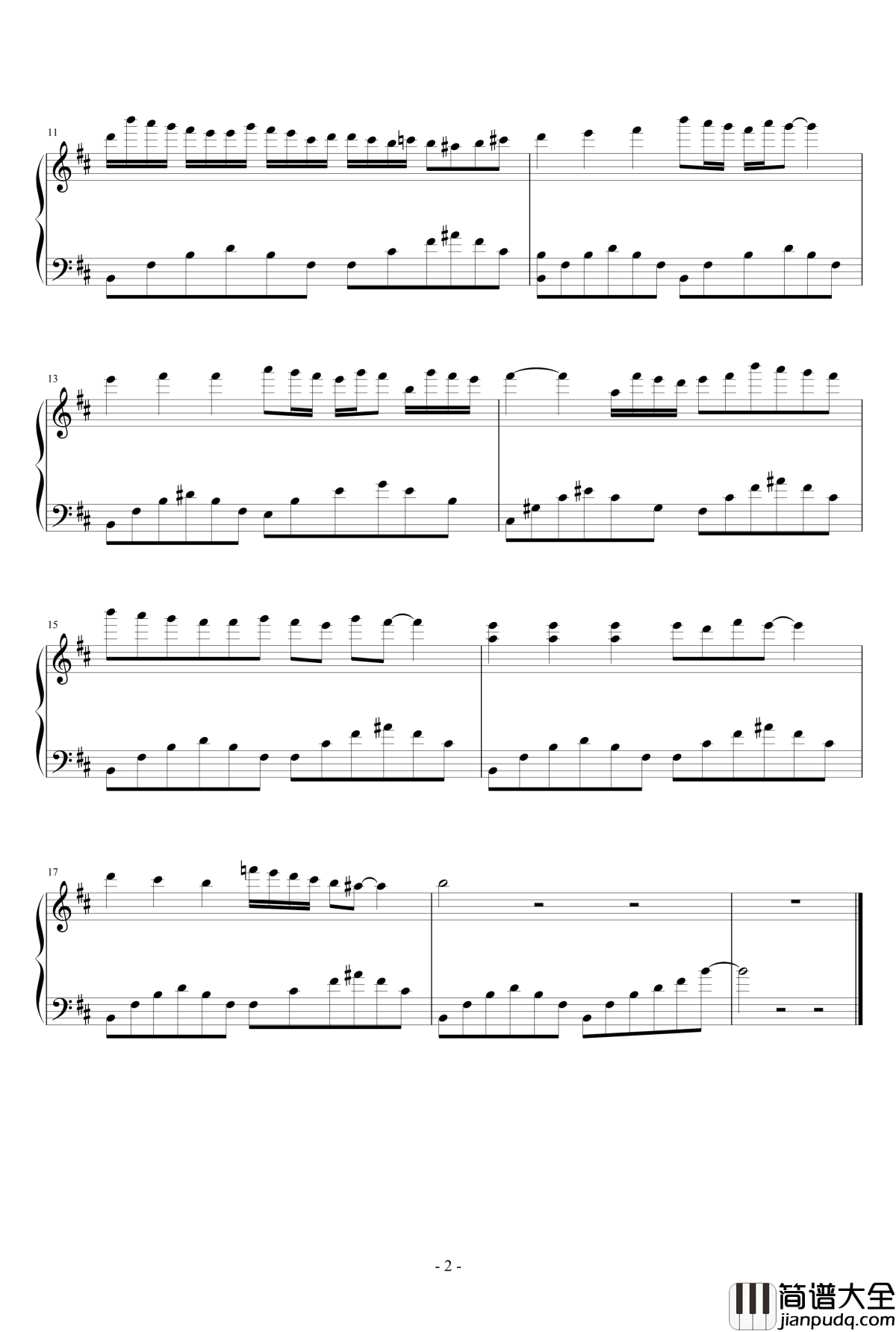 钢琴曲6钢琴谱_1154105477